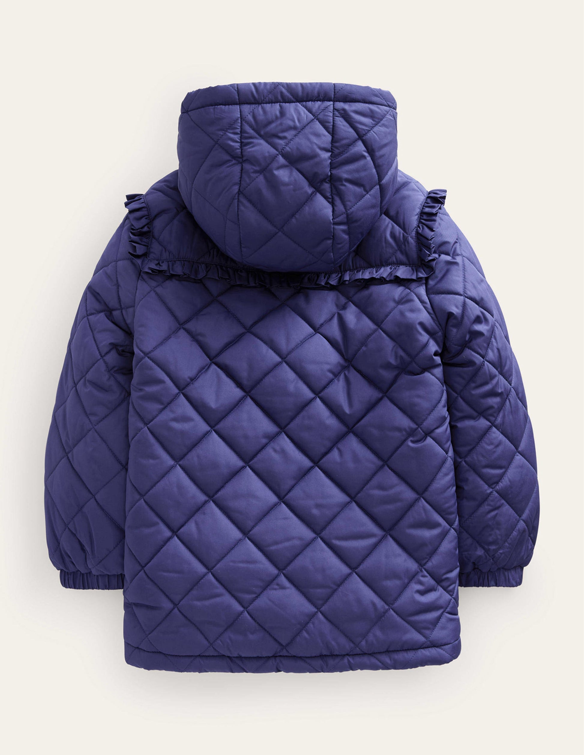 Scallop Quilted Anorak-College Navy-2