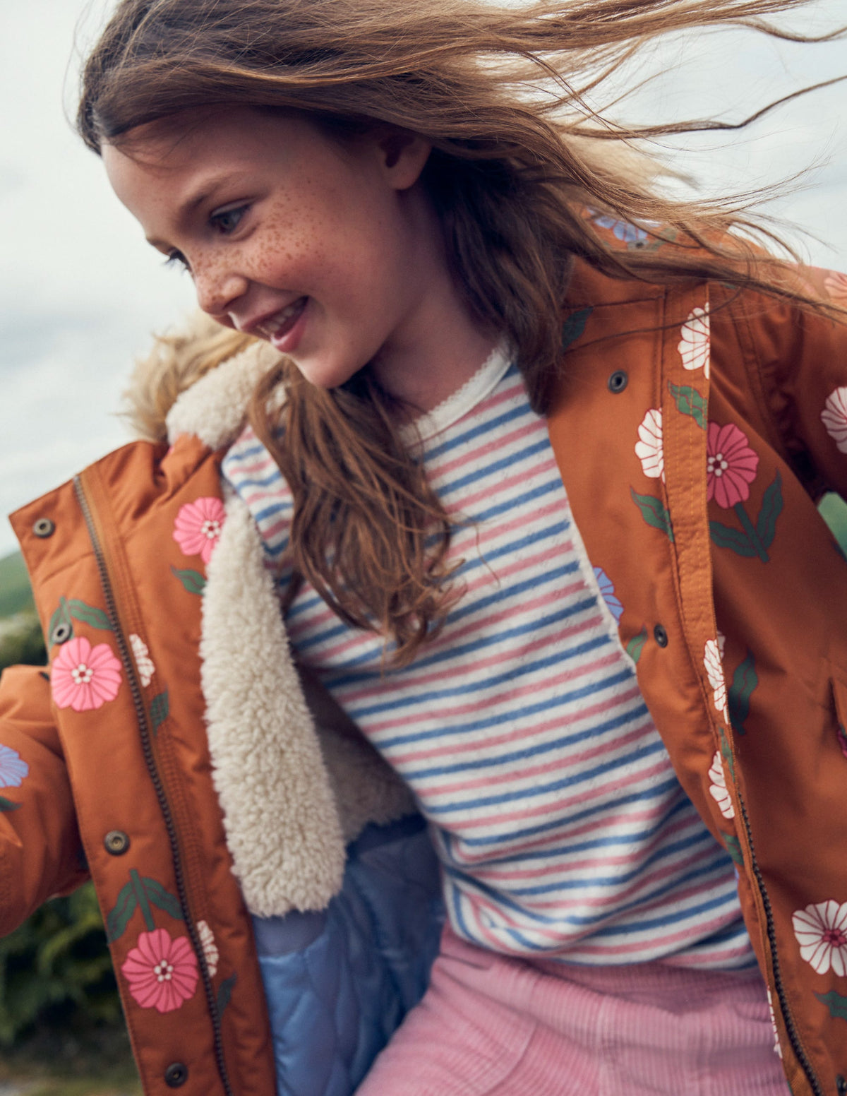 Authentic Waterproof Parka-Butterscotch Floral - Image 6