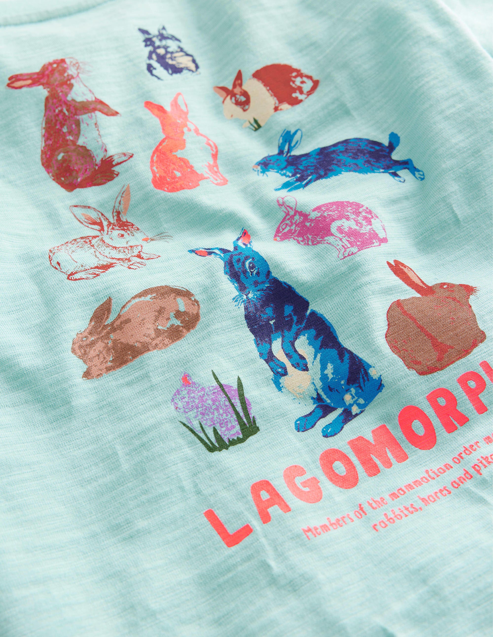 Relaxed Printed T-shirt-Opal Green - Image 3