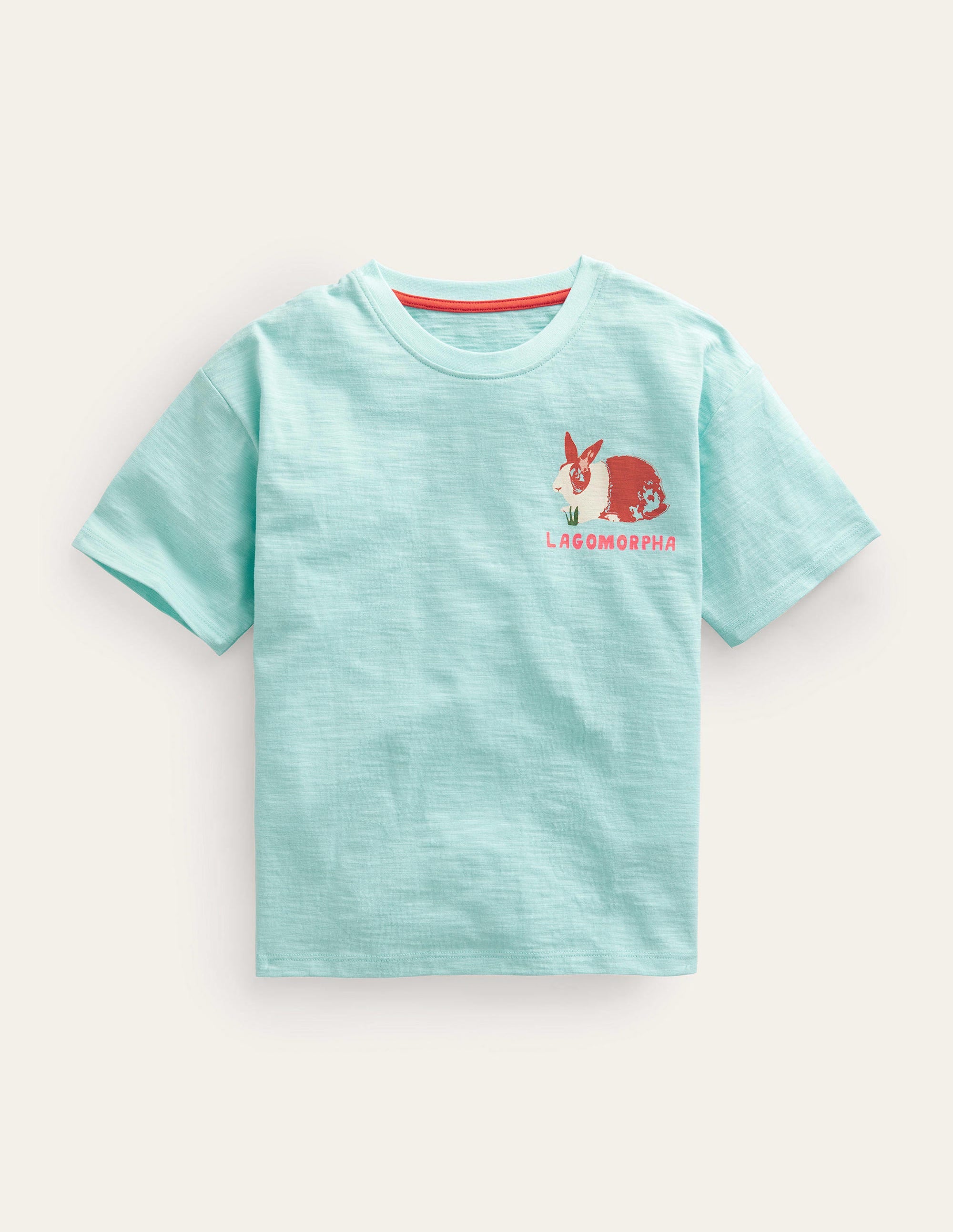 Relaxed Printed T-shirt-Opal Green - Image 1