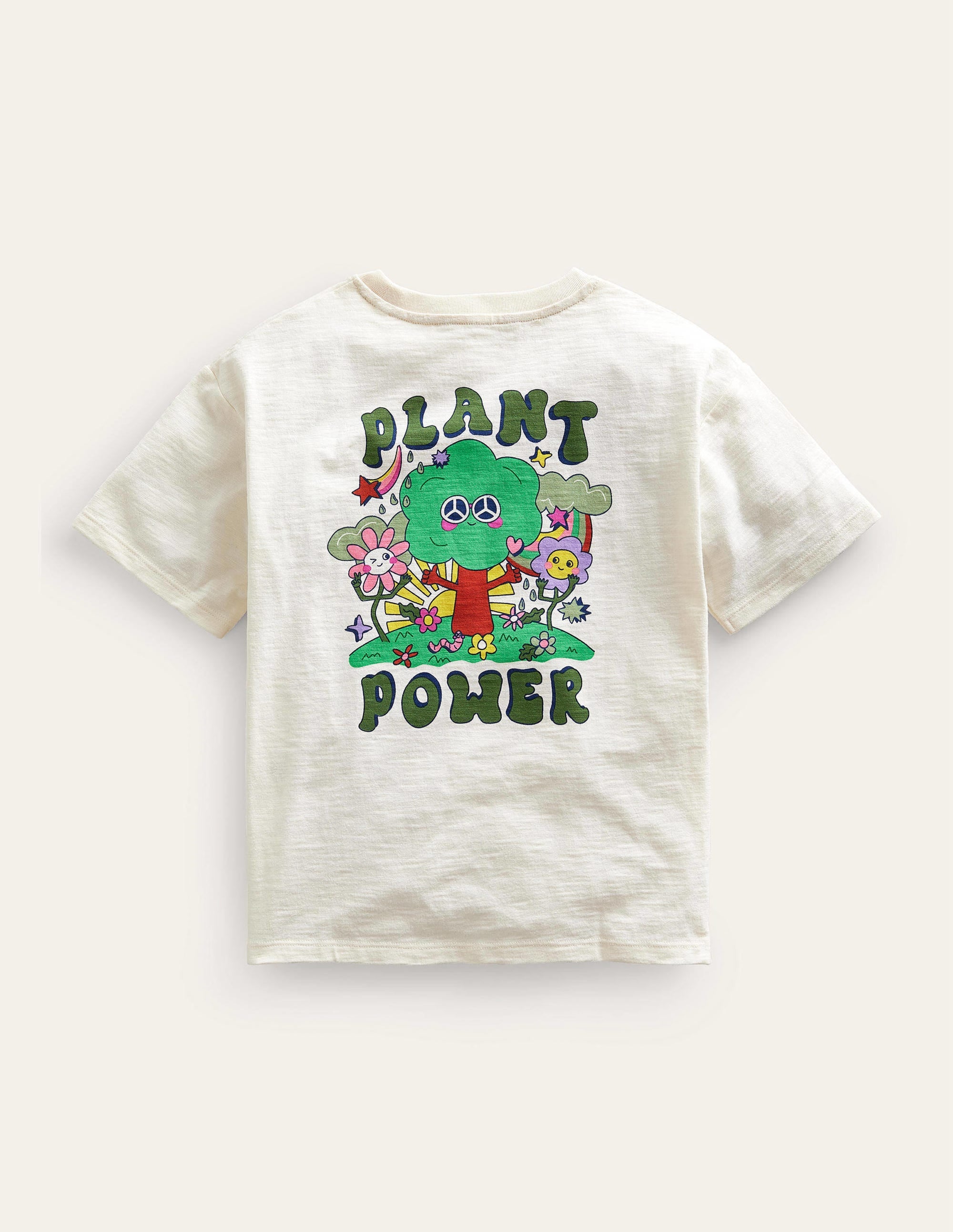 Relaxed Printed T-shirt-Vanilla Pod - Image 2
