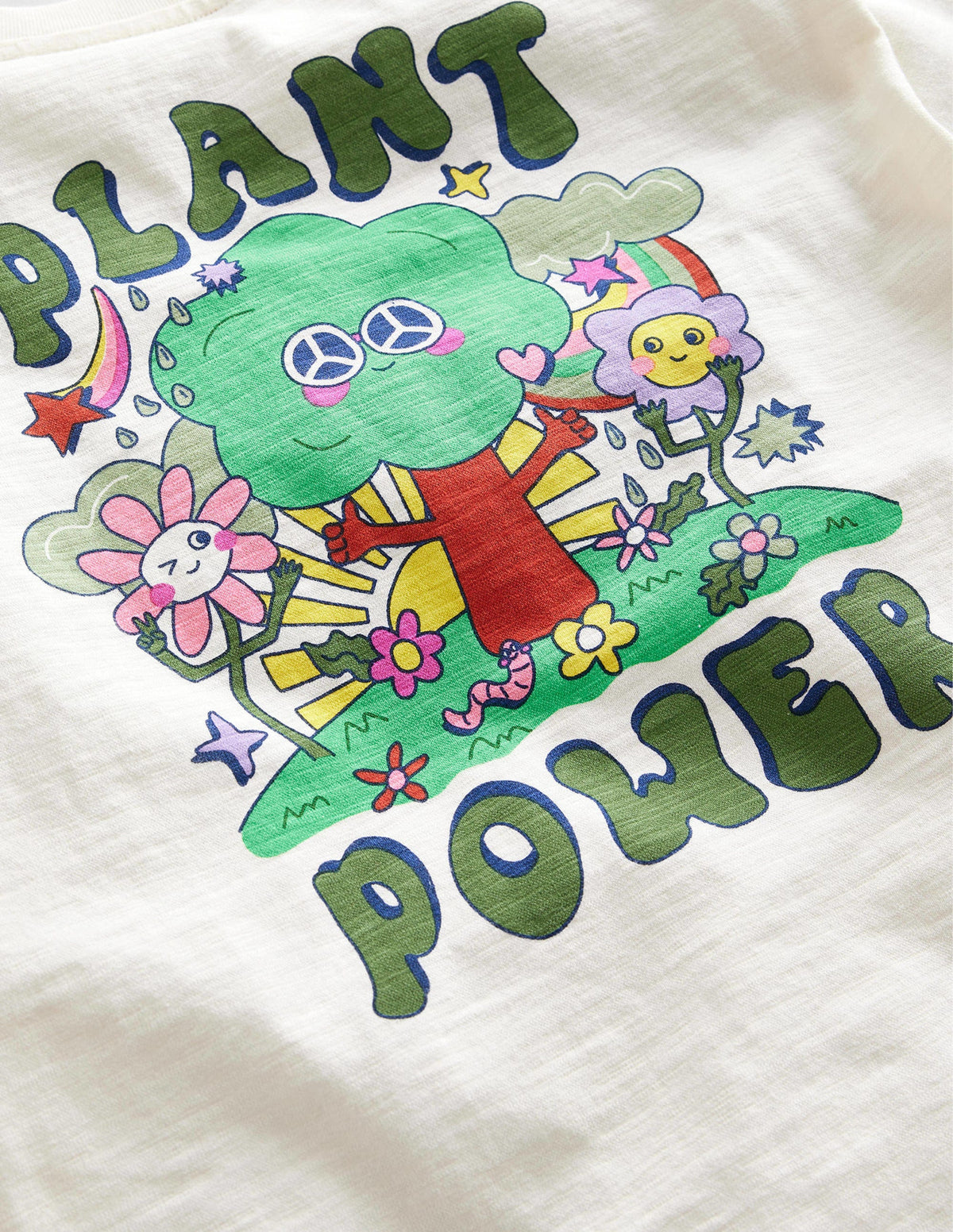 Relaxed Printed T-shirt-Vanilla Pod-3