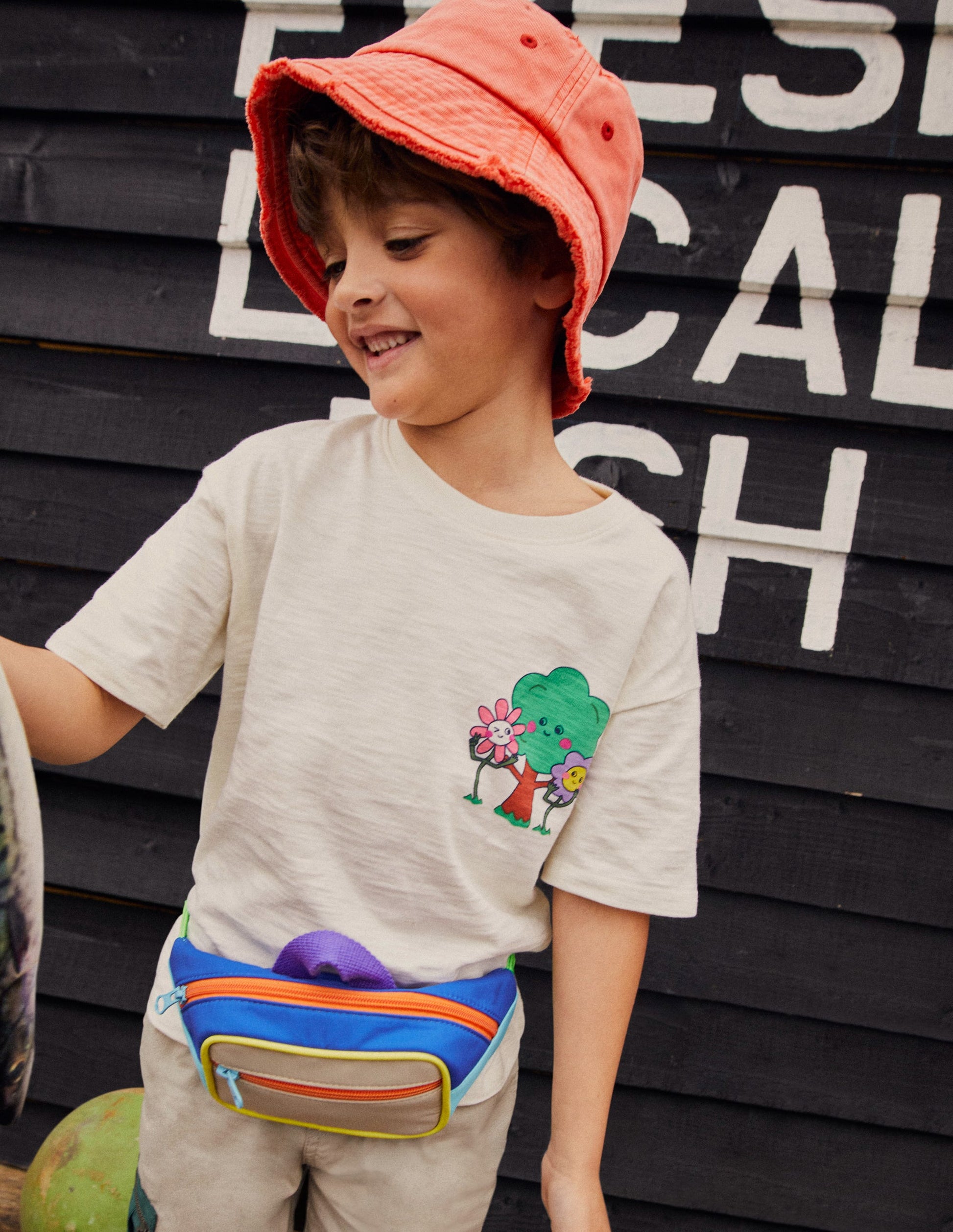Relaxed Printed T-shirt-Vanilla Pod-4