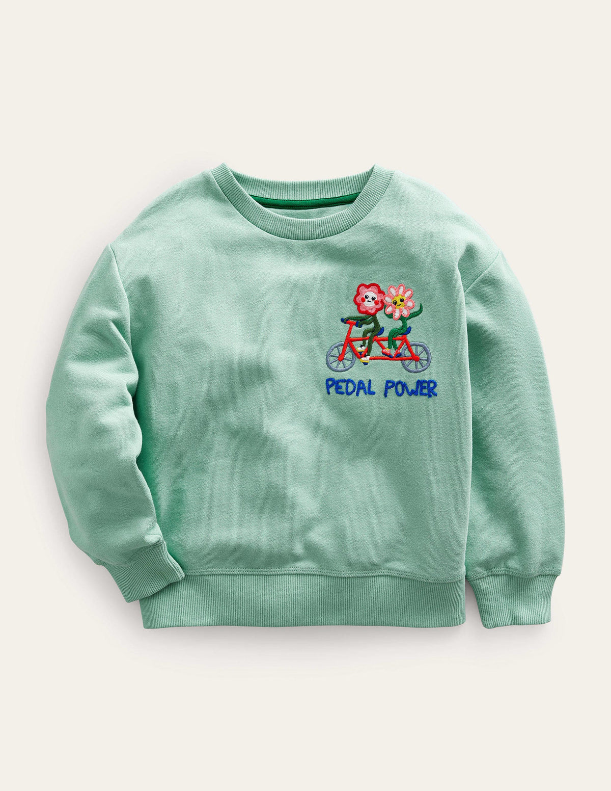 Relaxed Logo Sweatshirt-Opal Green - Image 1