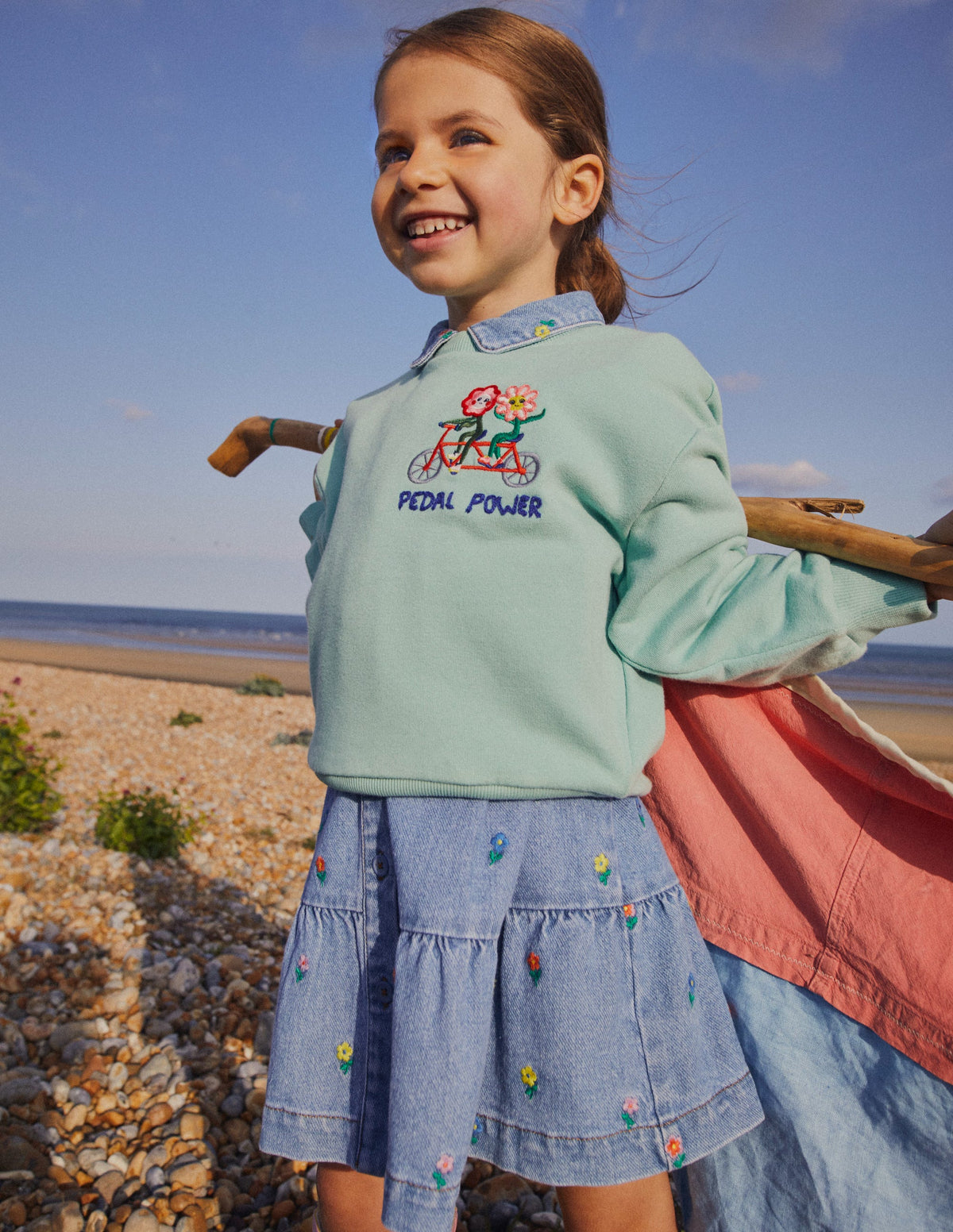 Relaxed Logo Sweatshirt-Opal Green-4