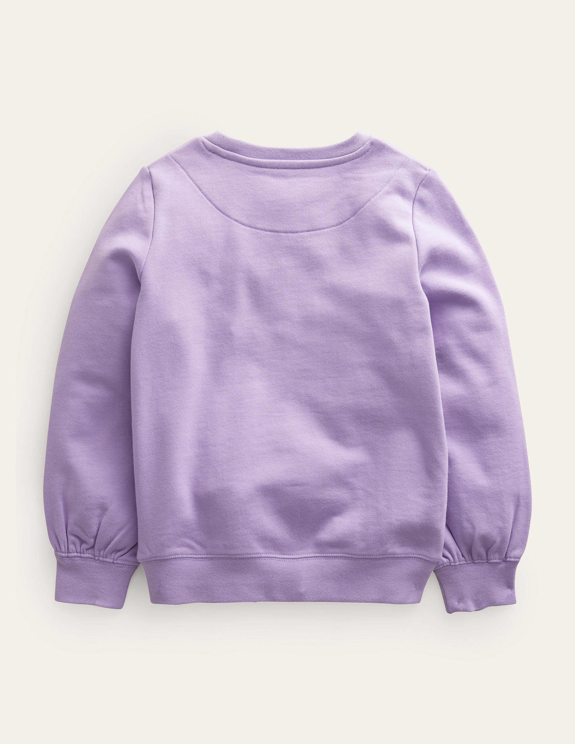 Logo Applique Sweatshirt-Misty Lavender Purple-2
