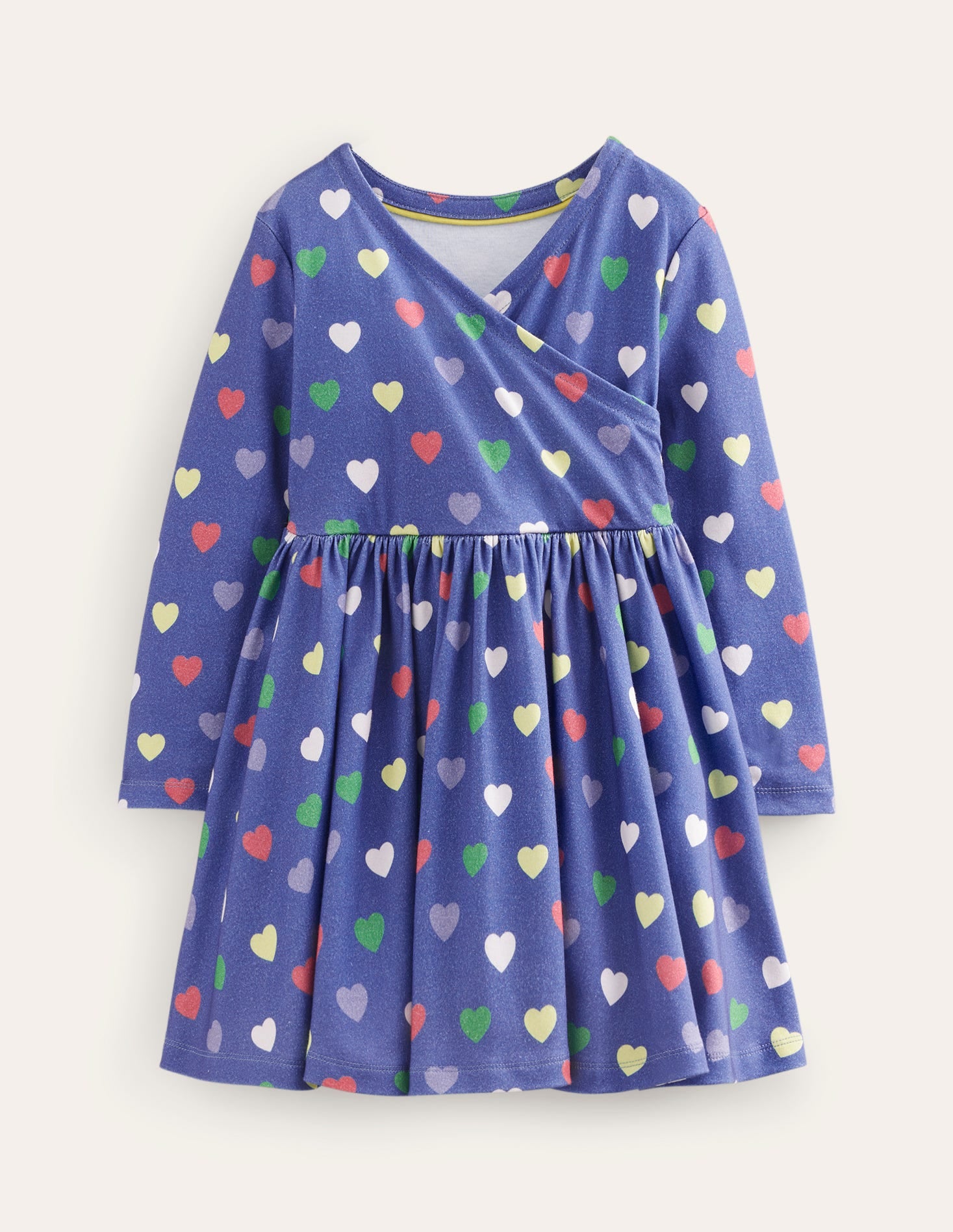 Twirly Ballerina Dress-College Navy Hearts - Image 1