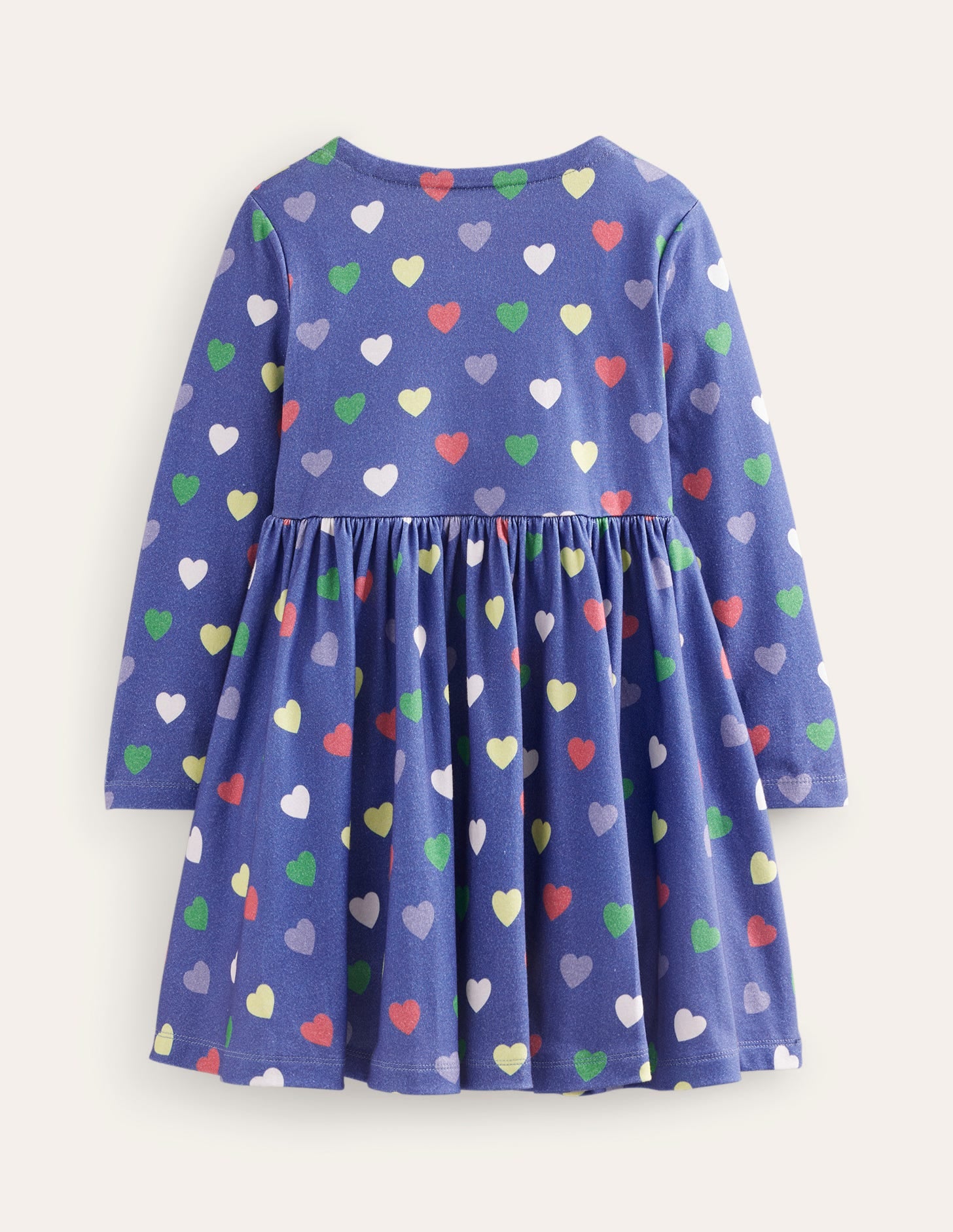 Twirly Ballerina Dress-College Navy Hearts-2