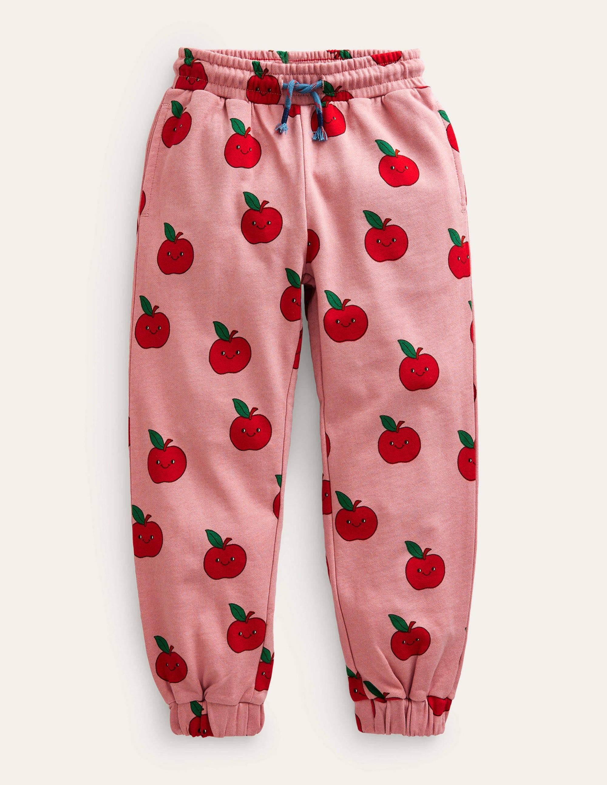 Printed Joggers-Almond Pink Apples - Image 1