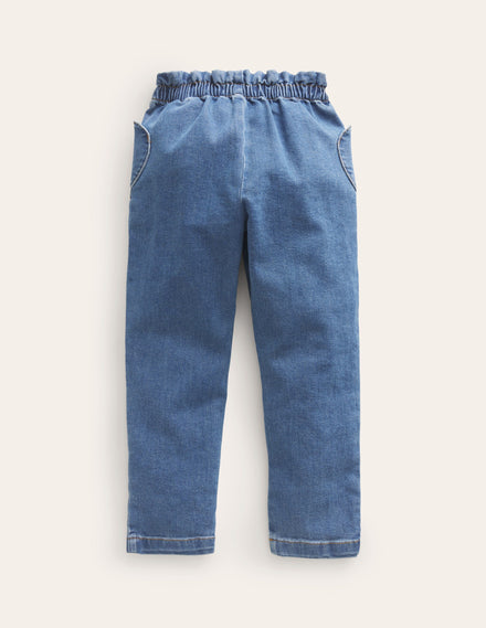 Pull-On Pants-Mid Vintage Denim