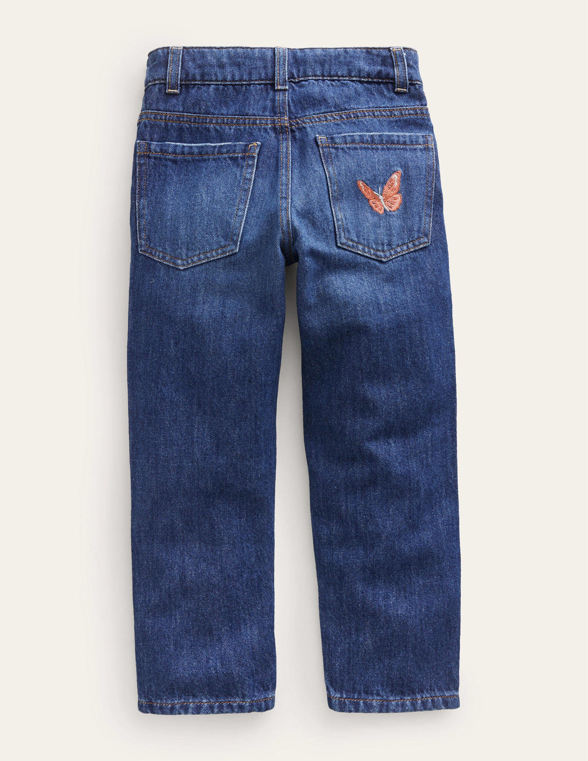 Relaxed Straight-Leg Jeans-Mid Vintage Butterfly-2