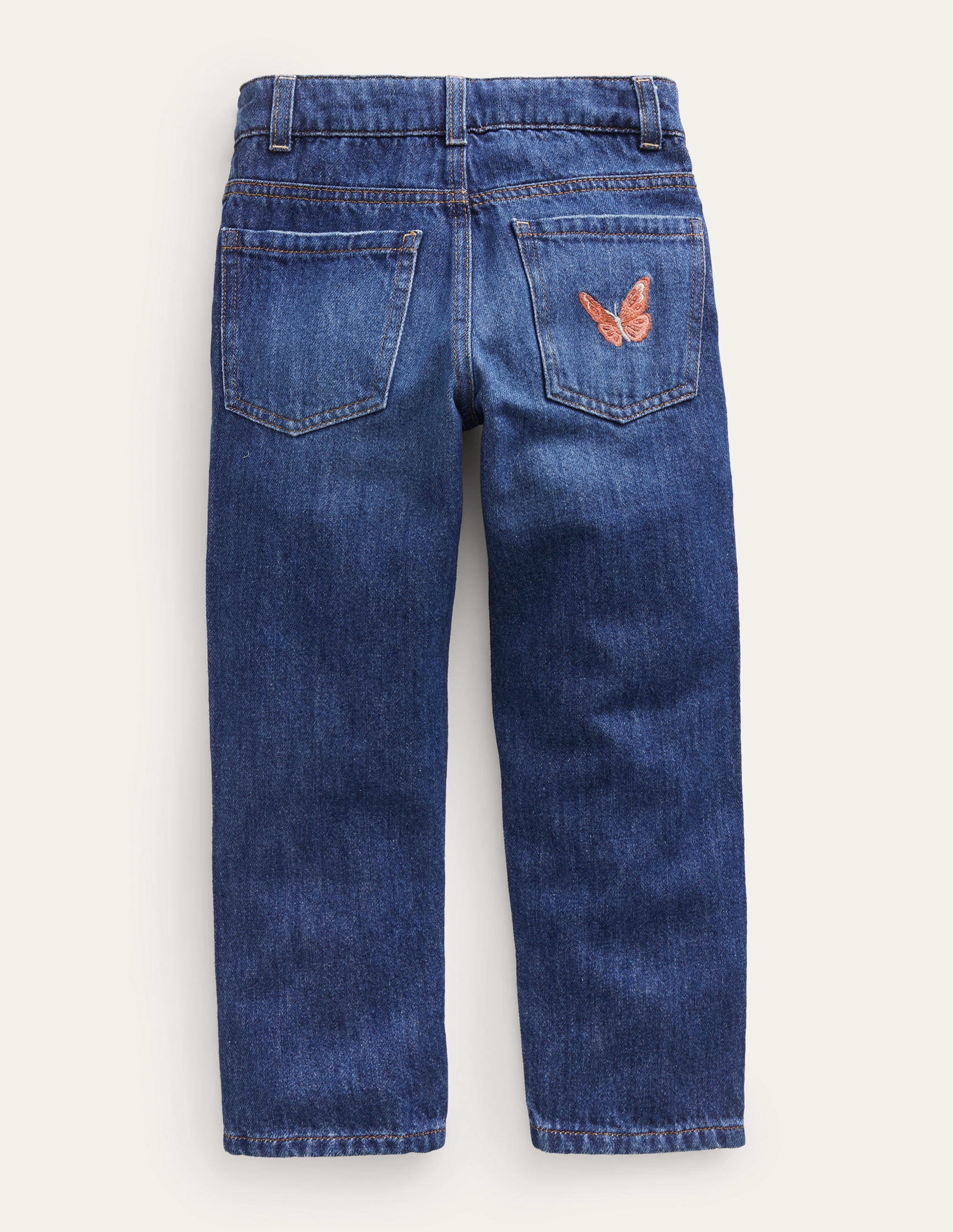 Relaxed Straight-Leg Jeans-Mid Vintage Butterfly - Image 2