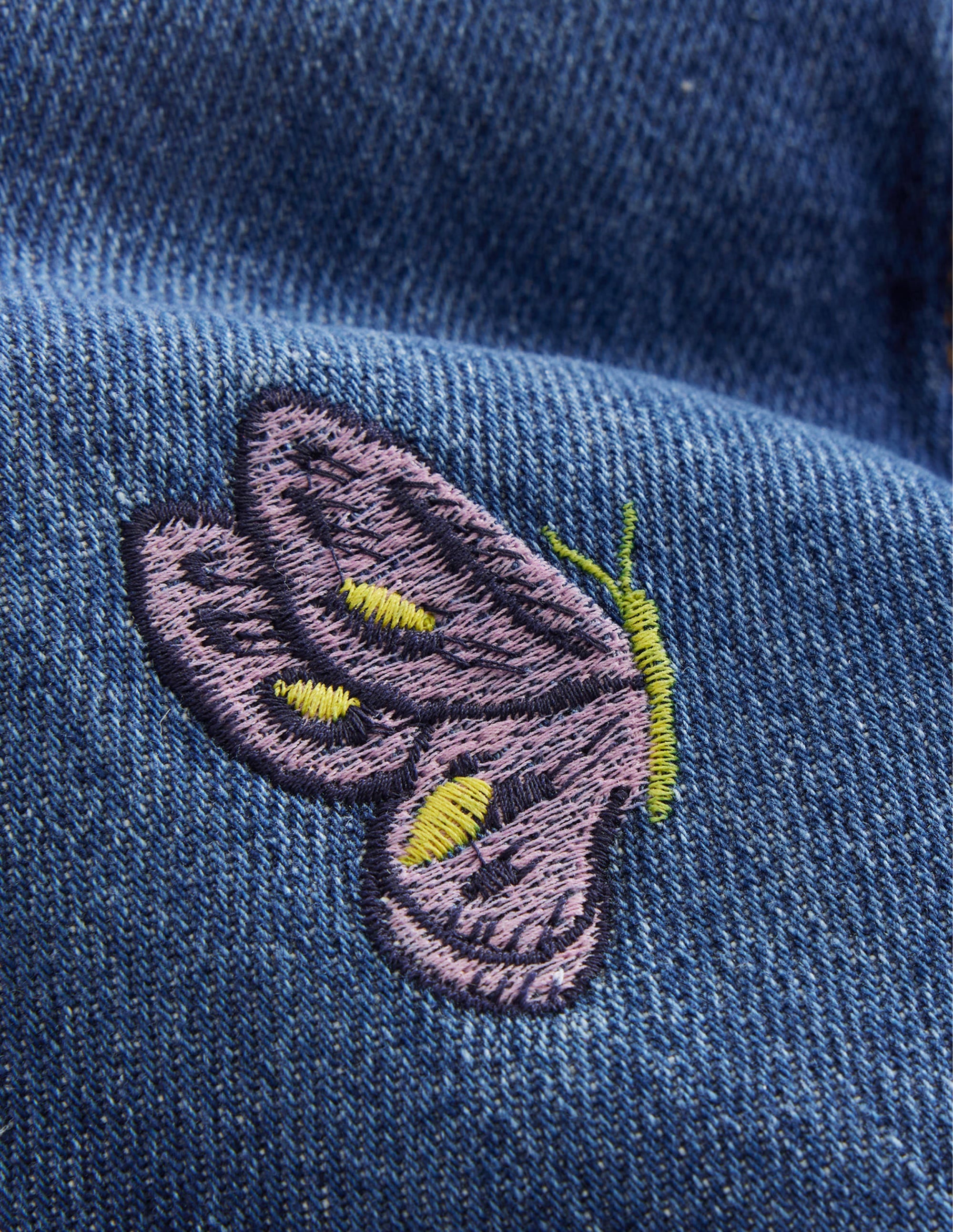 Relaxed Straight-Leg Jeans-Mid Vintage Butterfly - Image 3