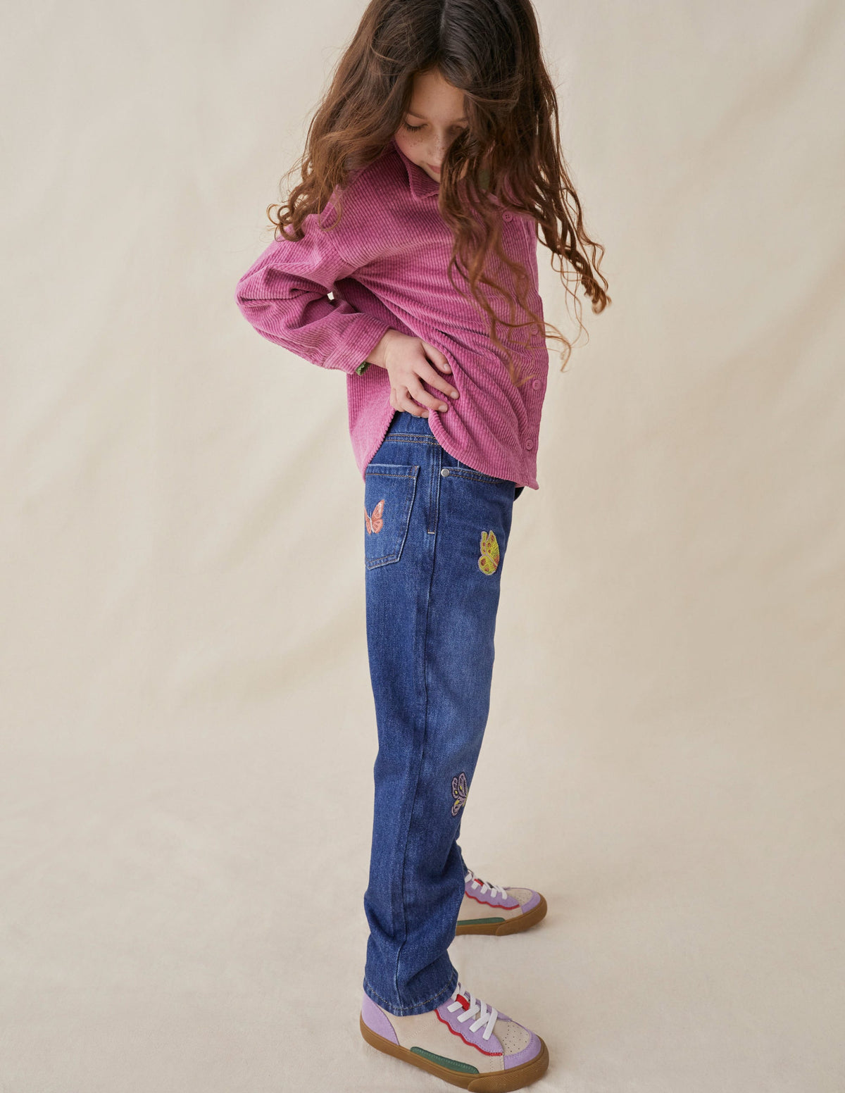 Relaxed Straight-Leg Jeans-Mid Vintage Butterfly - Image 5