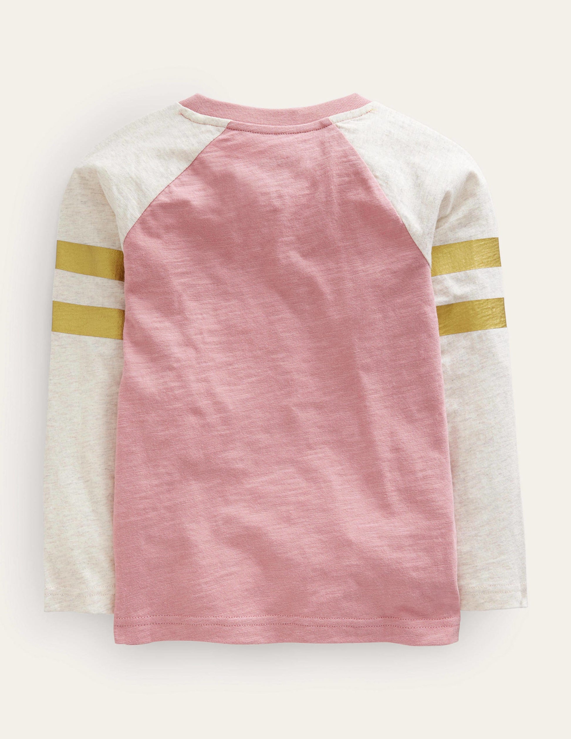 Colourblock Raglan T-shirt-Almond Pink-2