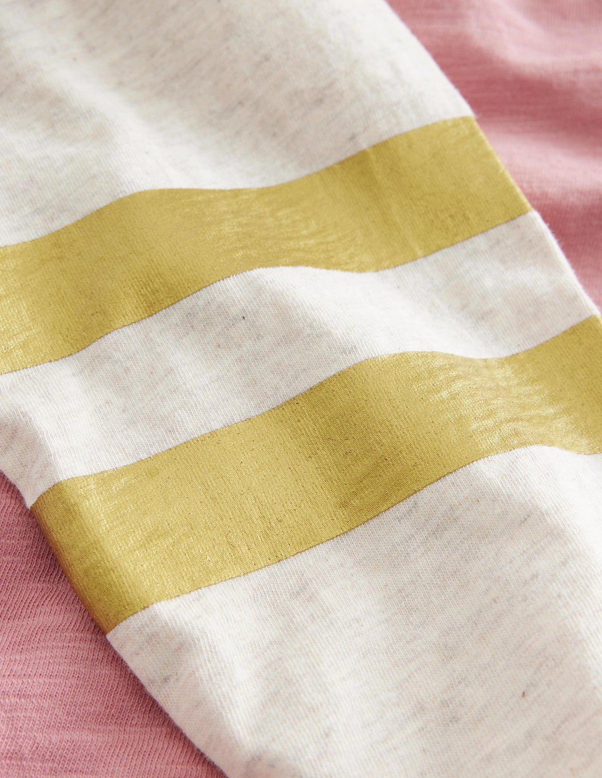 Colourblock Raglan T-shirt-Almond Pink - Image 3