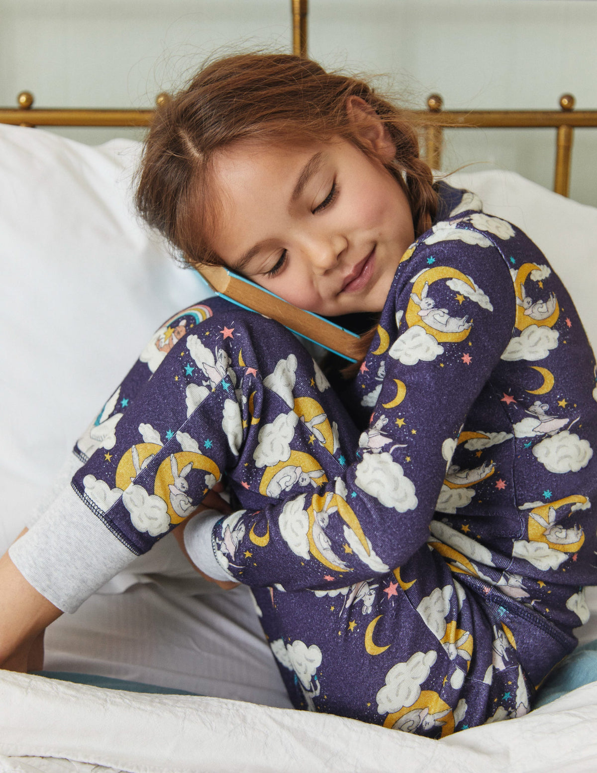 Snug Glow-In-The-Dark Pajamas-College Navy Magical Sky - Image 5