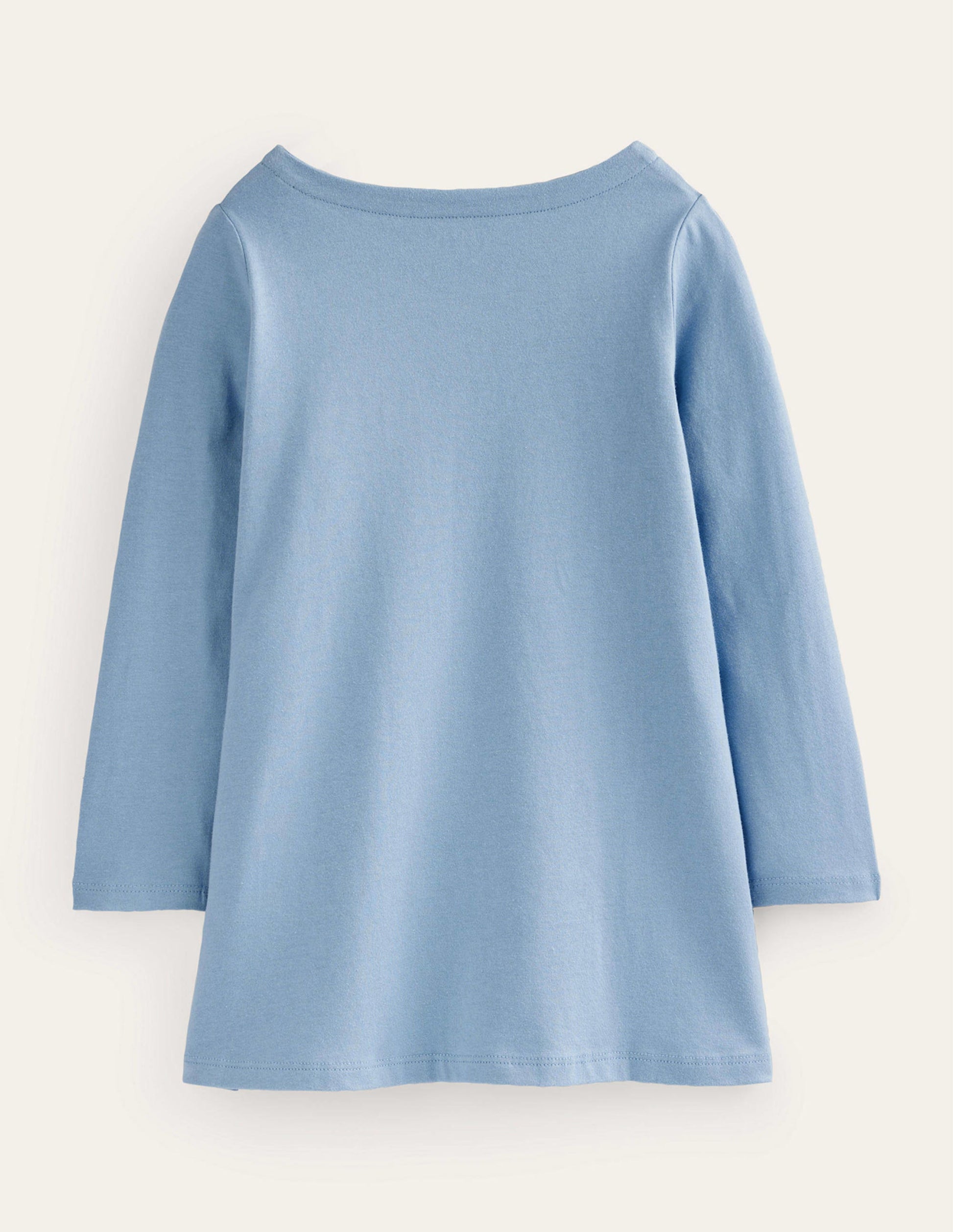 Appliqué Jersey Tunic-Pebble Blue Cats-2