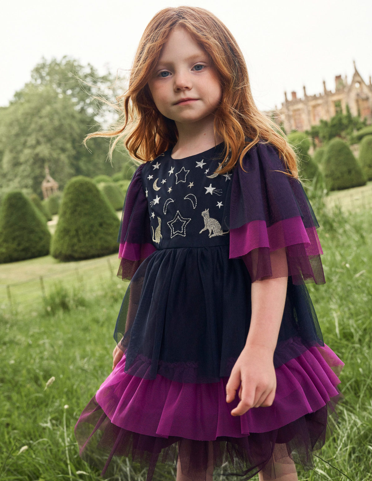 Halloween Tulle Dress-Chrysanthemum Purple - Image 4