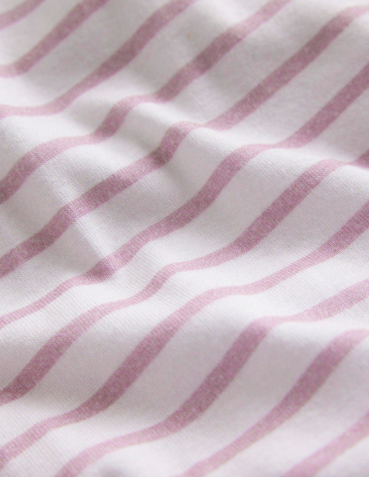 Snug Striped Long John Pajamas-Pink/Ivory - Image 3