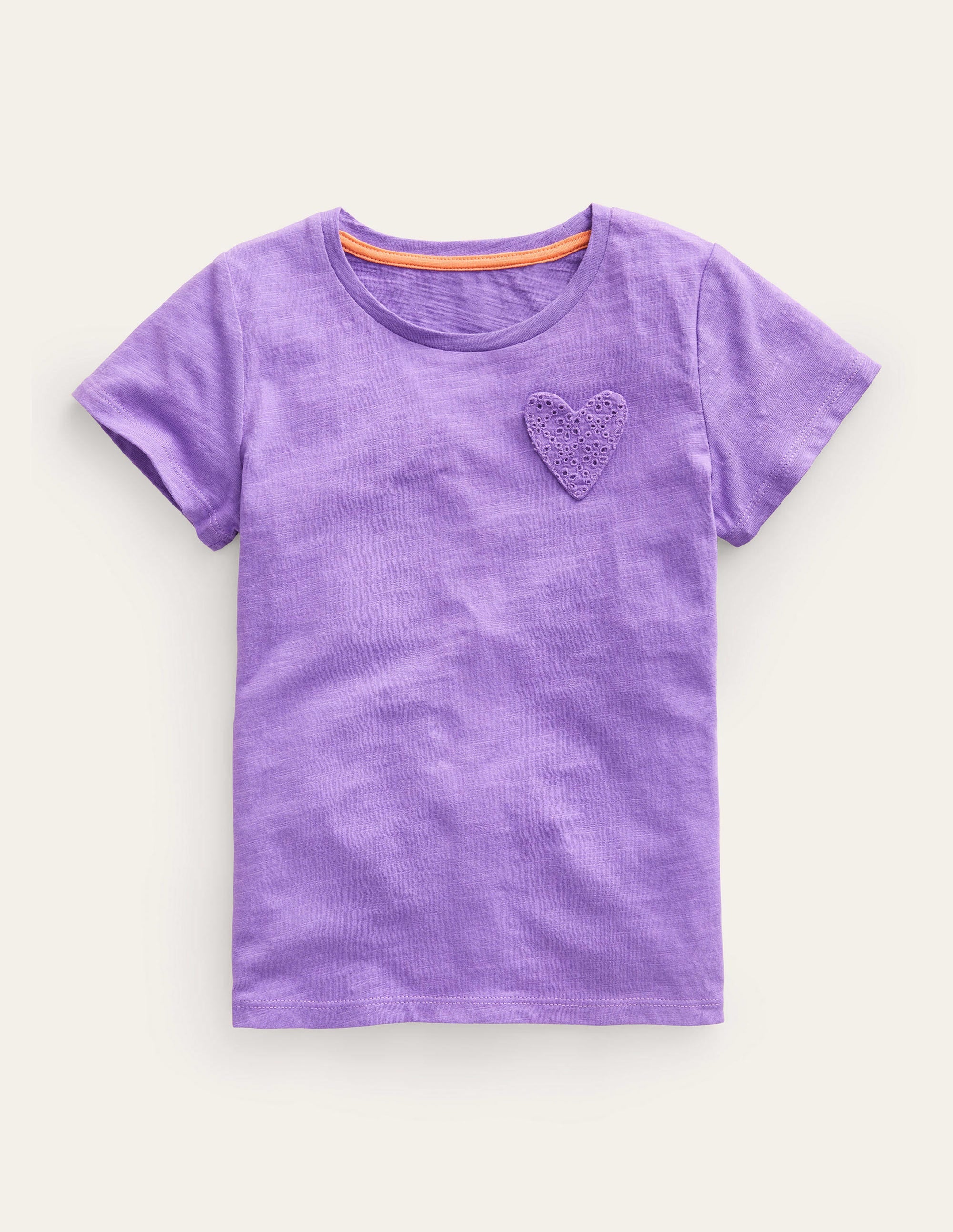 Heart Pocket T-shirt-Aster Purple - Image 1