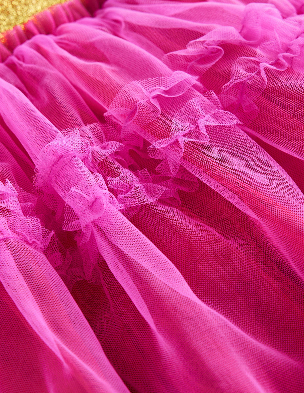 Tulle Party Skirt-Shocking Pink-3
