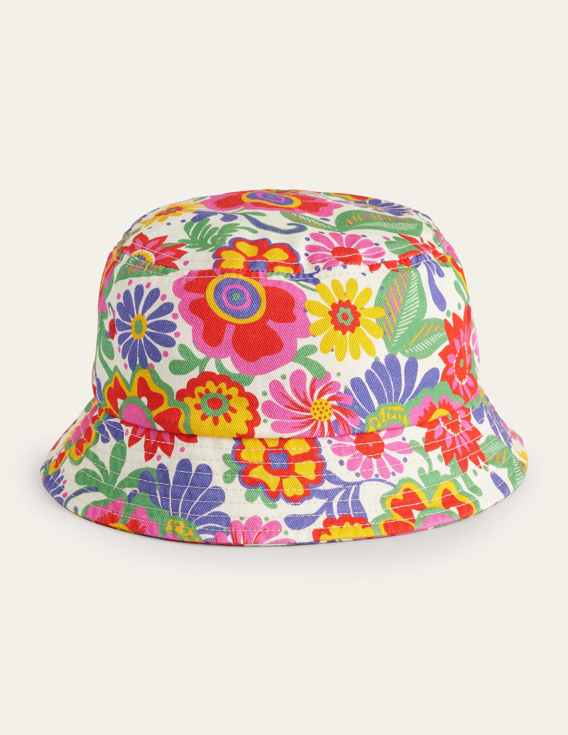 Bucket Hat-Multi Festival Flowers-1