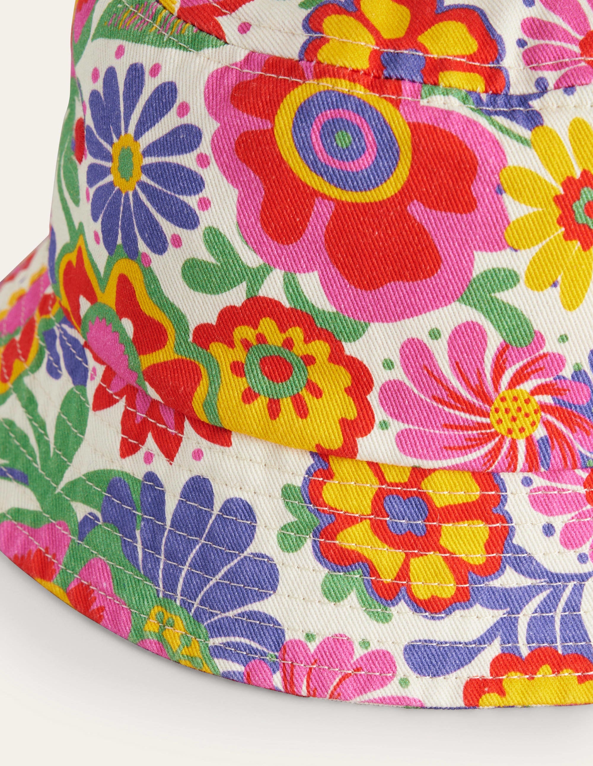 Bucket Hat-Multi Festival Flowers - Image 2