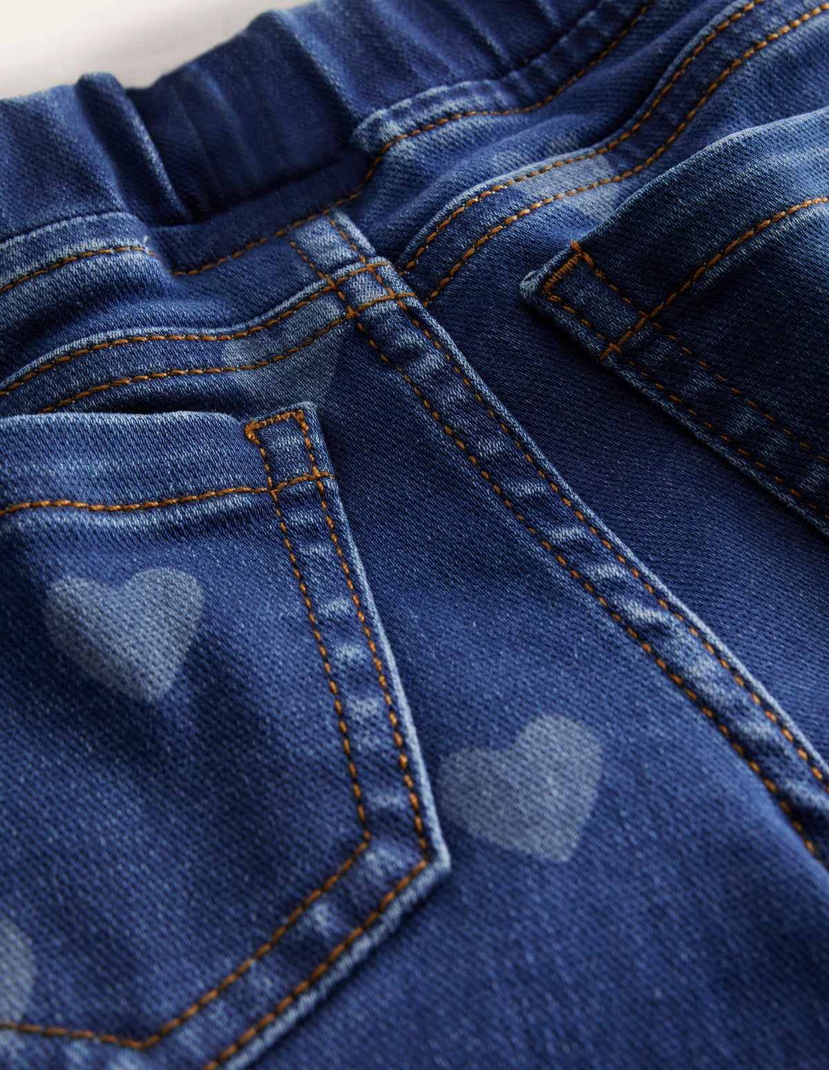 Adventure-Flex Denim Leggings-Mid Vintage Heart - Image 3