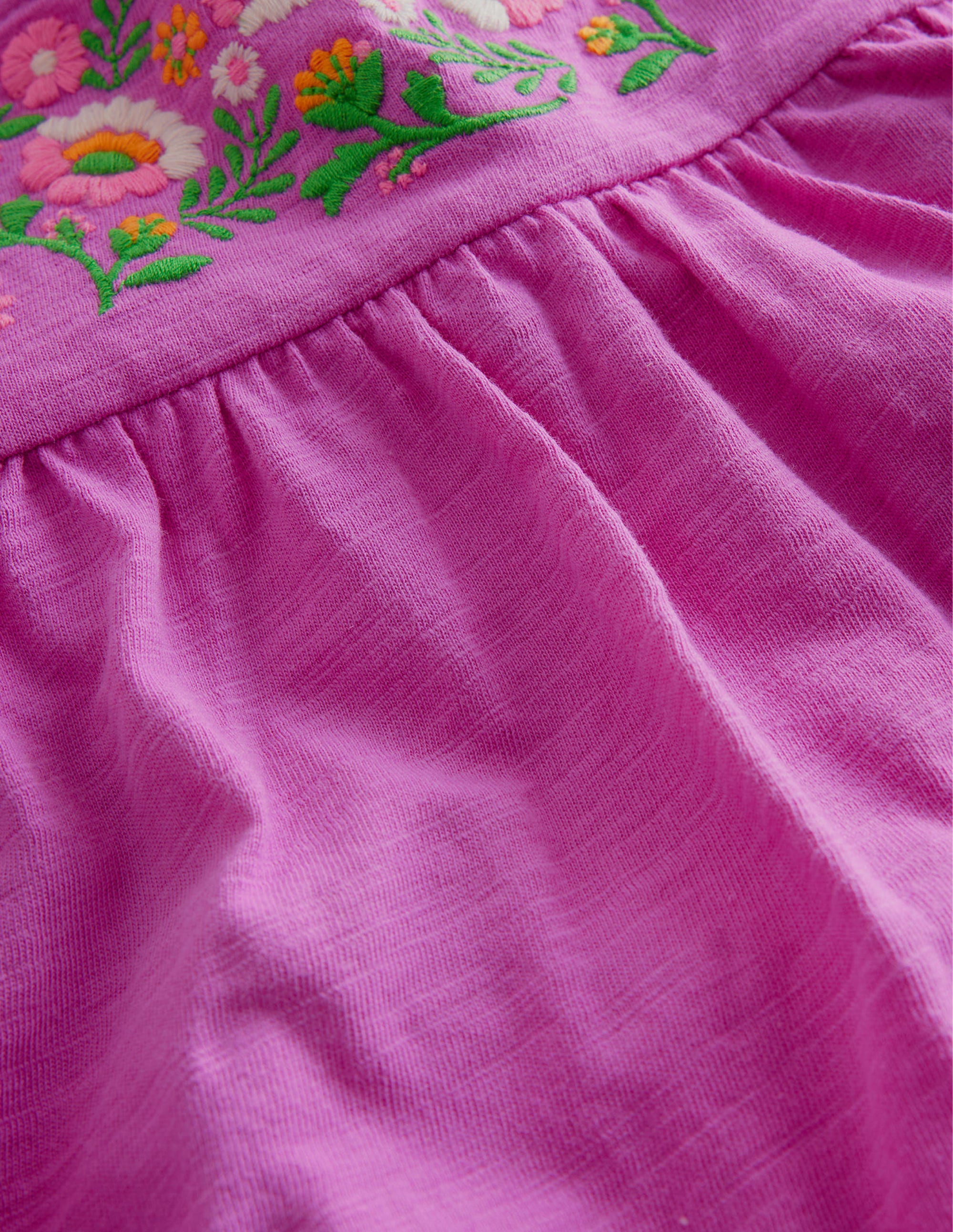 Embroidered Jersey Top-Radiant Orchid Purple - Image 3