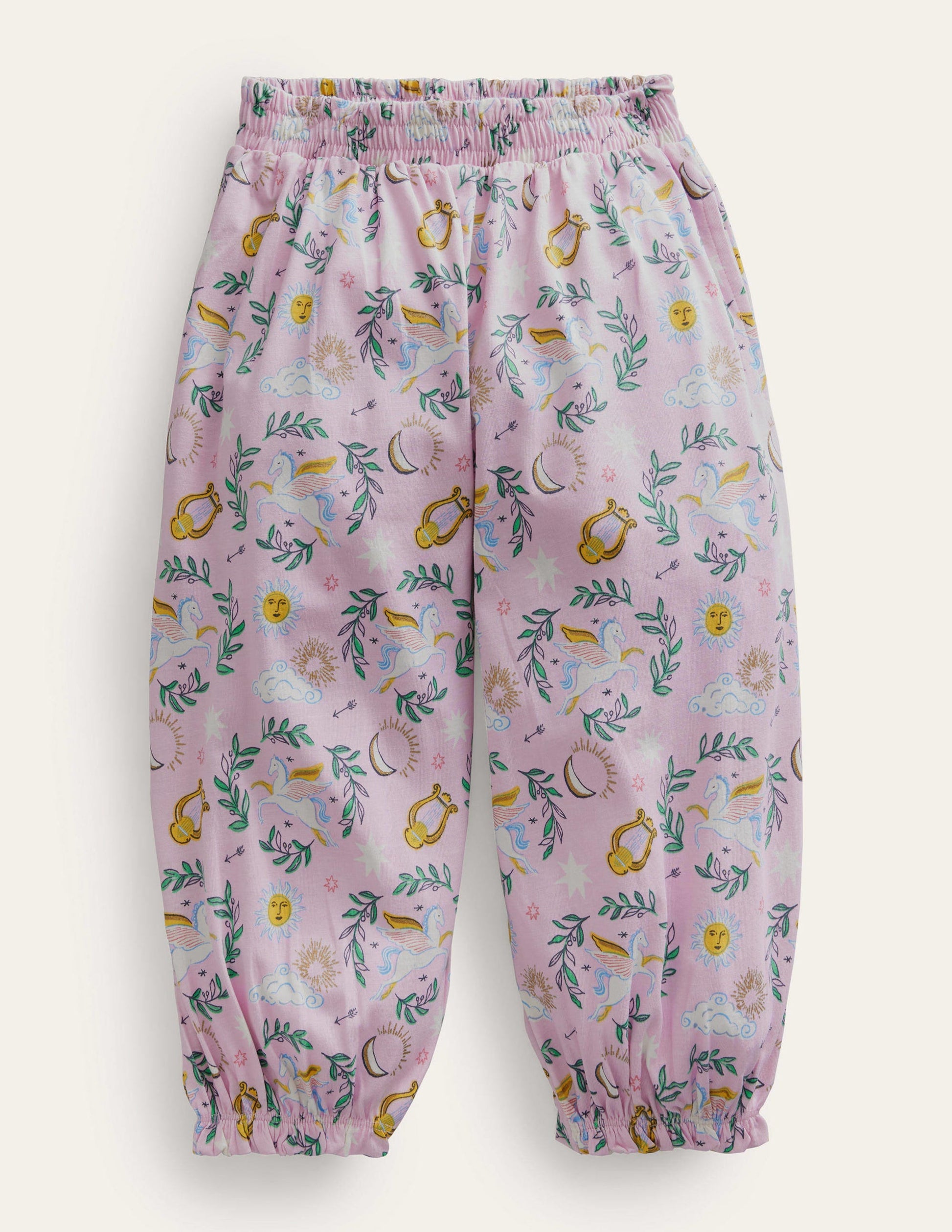 Jersey Harem Pants-Winsome Orchid Pink Toile-1