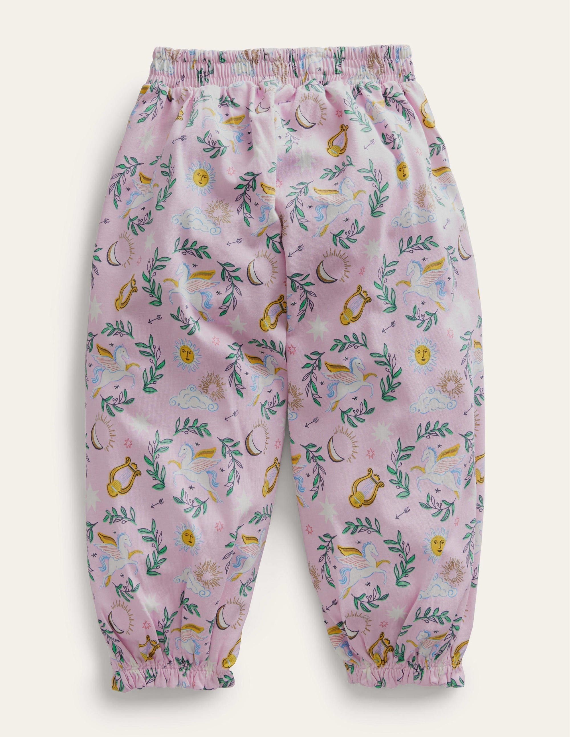 Jersey Harem Pants-Winsome Orchid Pink Toile - Image 2