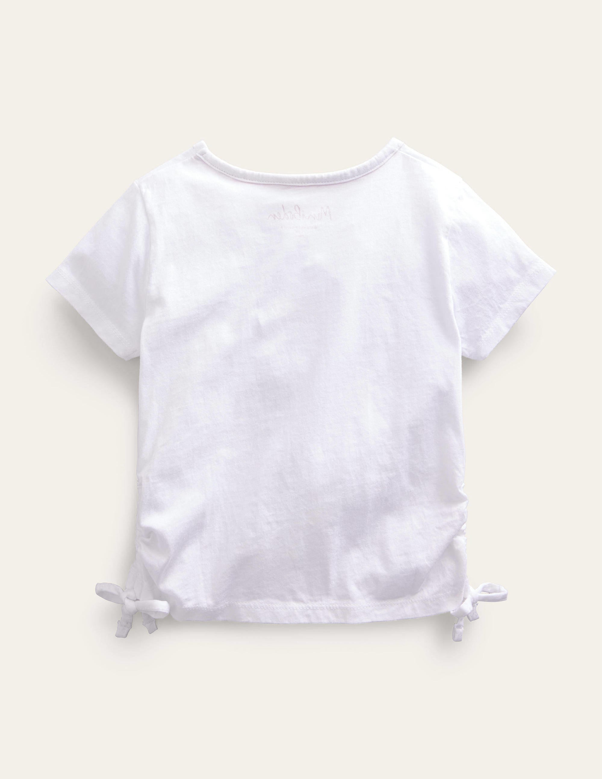 Ruched T-shirt-Sunshine White - Image 2