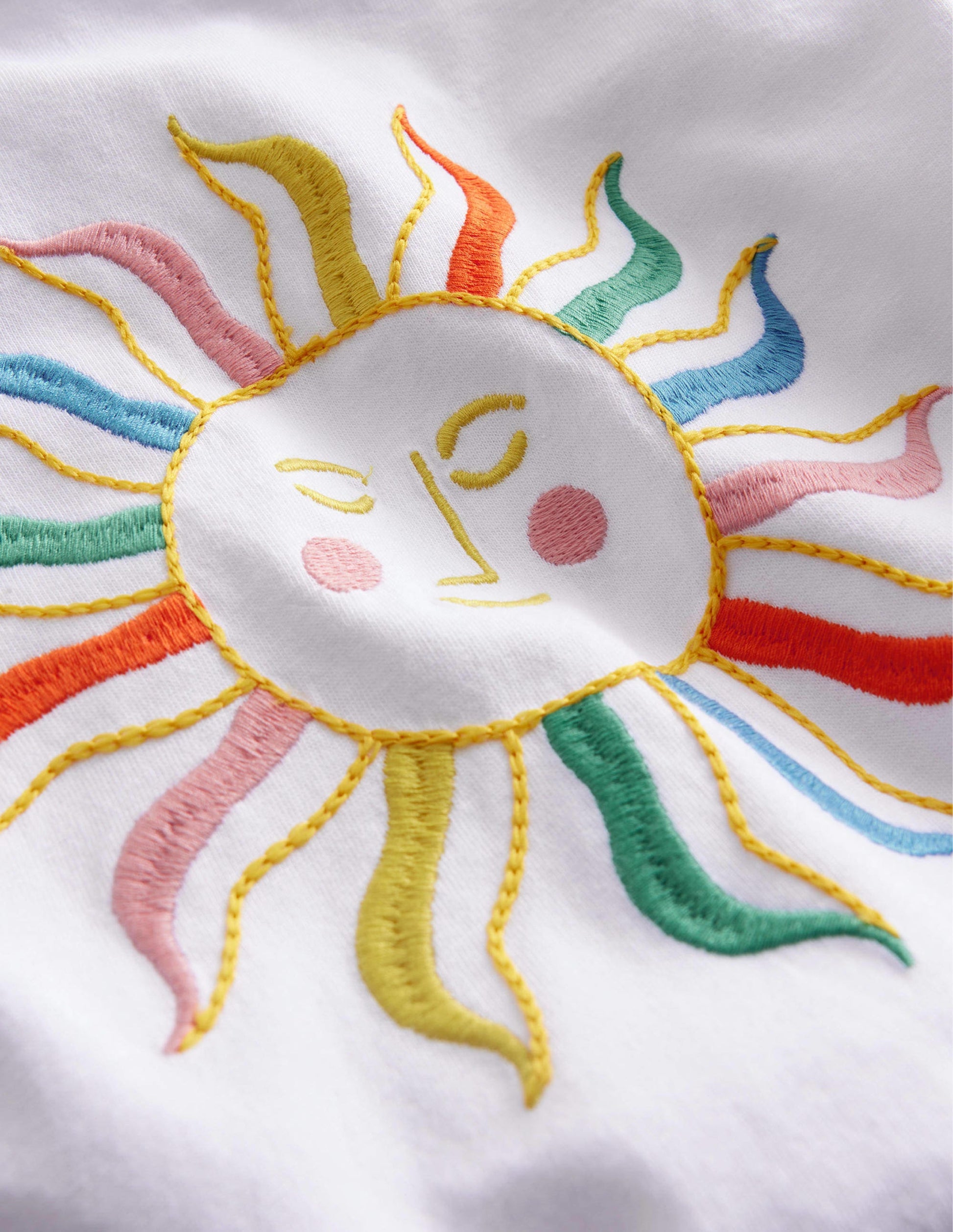 Ruched T-shirt-Sunshine White-3