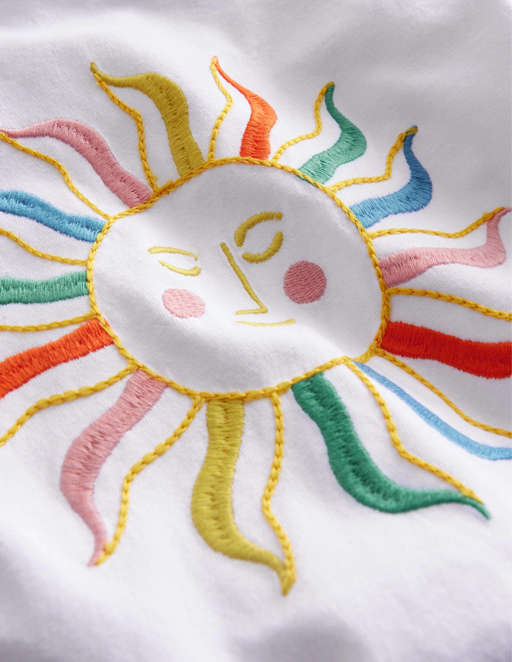 Ruched T-shirt-Sunshine White - Image 3