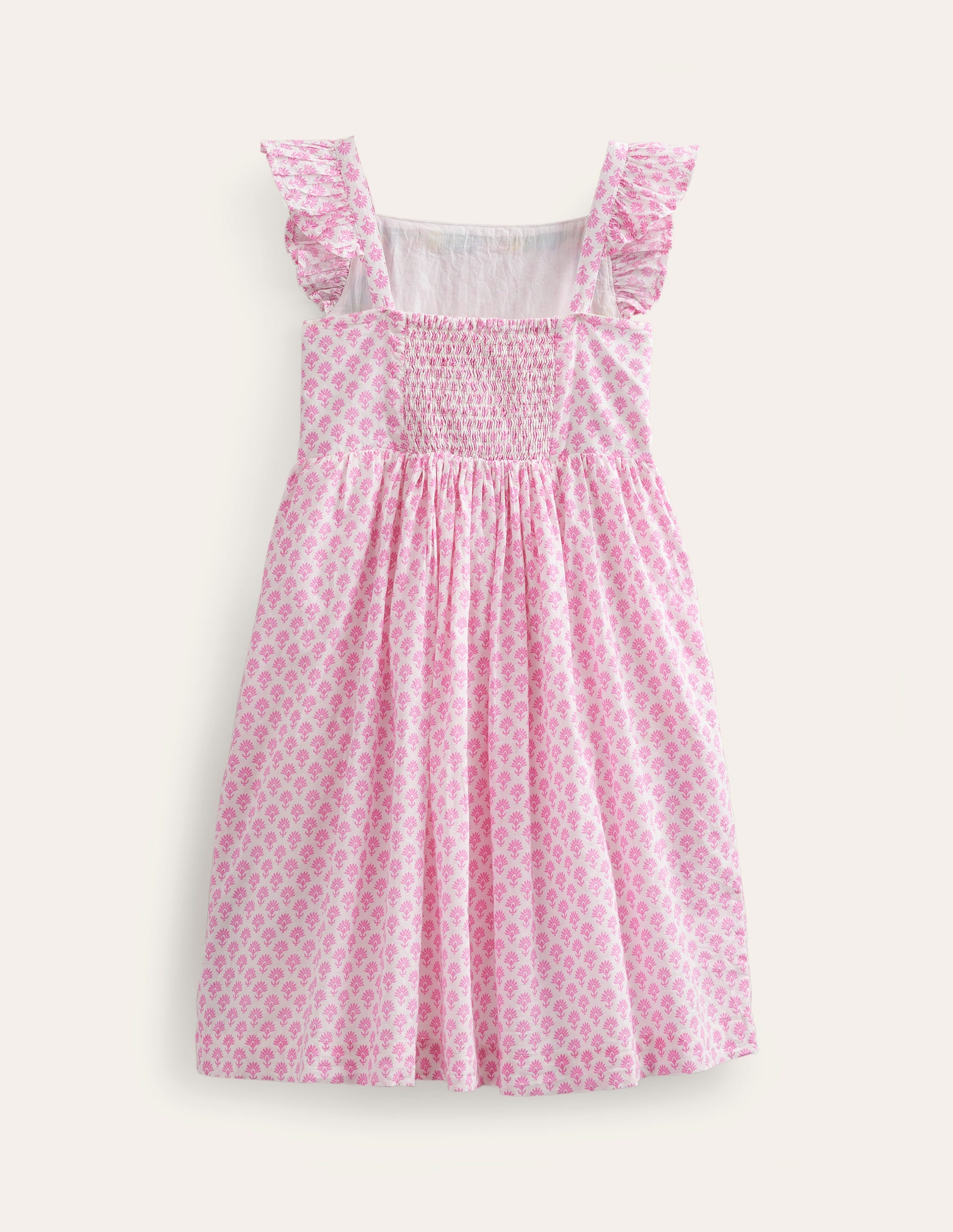 Appliqué Woven Dress-Plum Blossom Woodblock - Image 2
