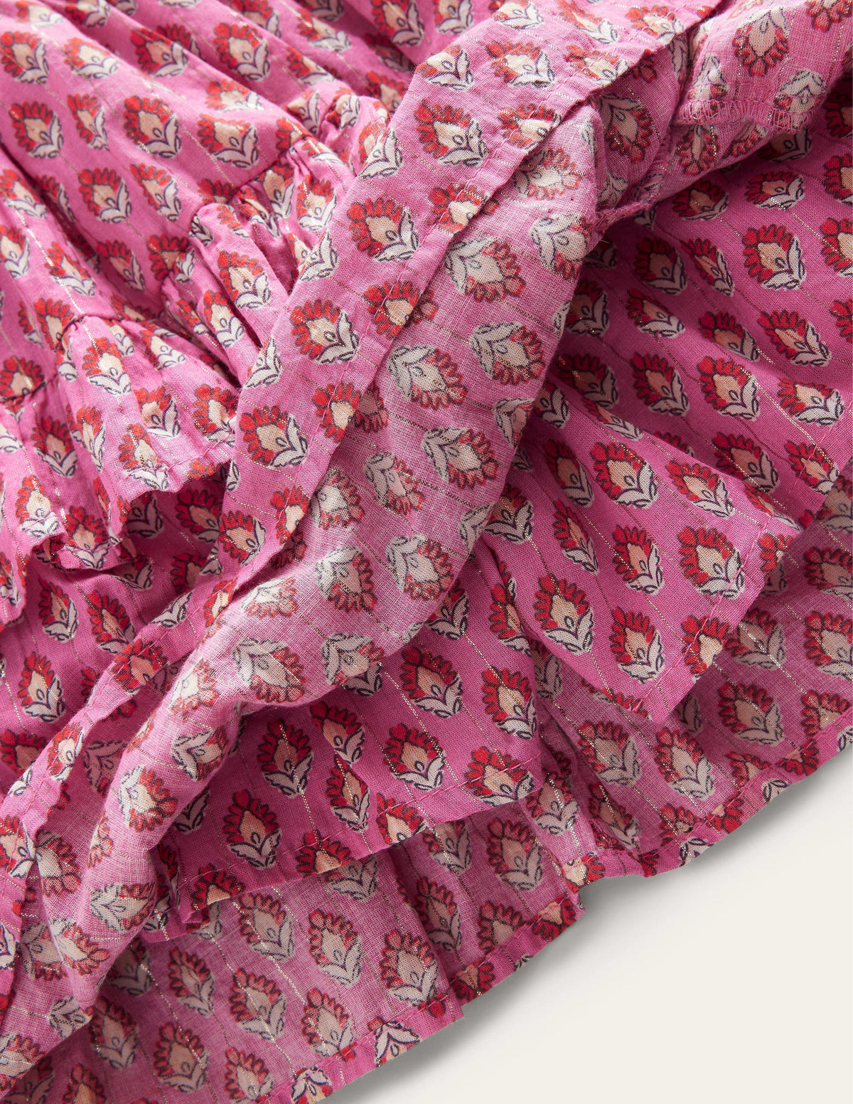 Ruffle Mini Skort-Azalea Woodblock-3