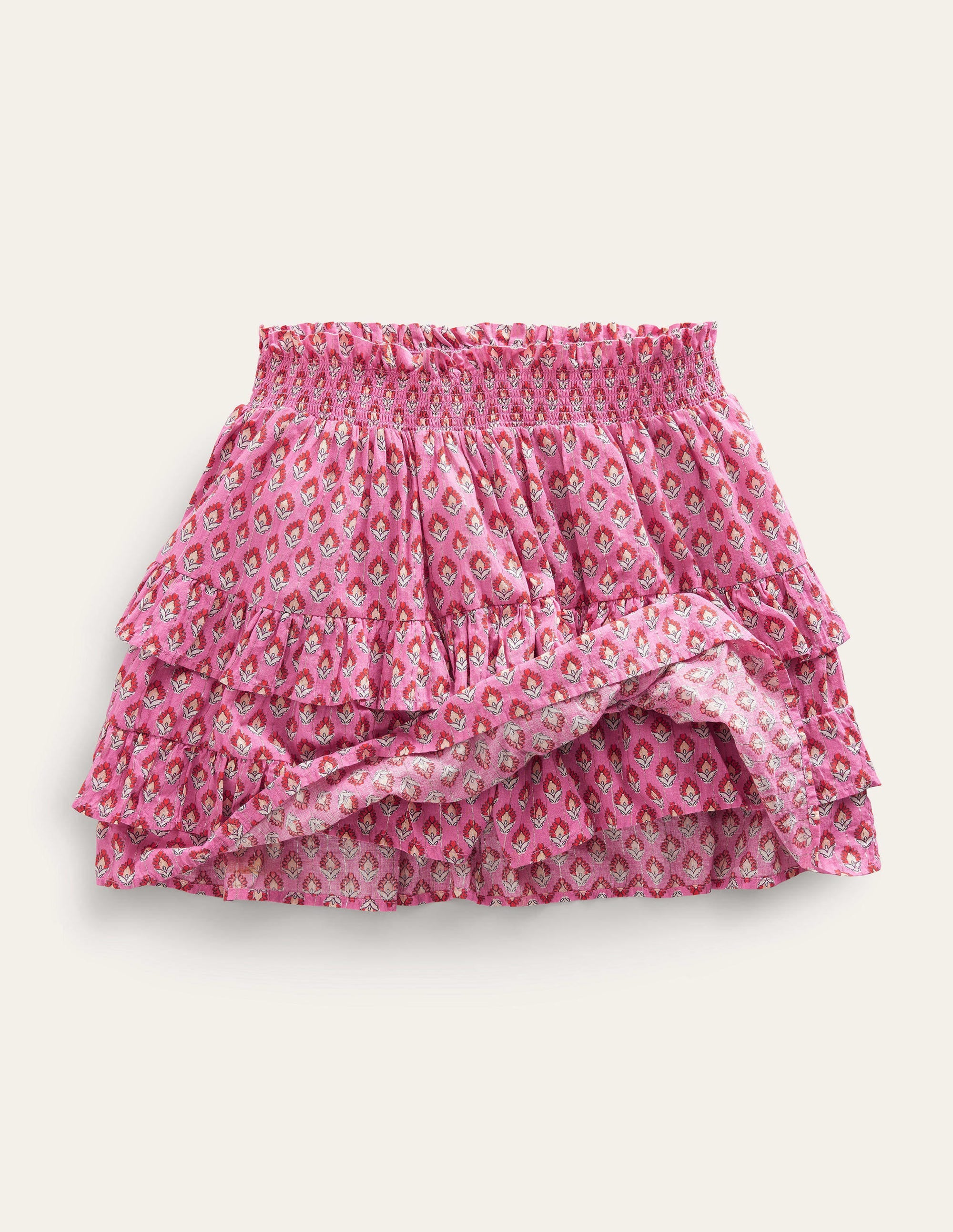 Ruffle Mini Skort-Azalea Woodblock - Image 4