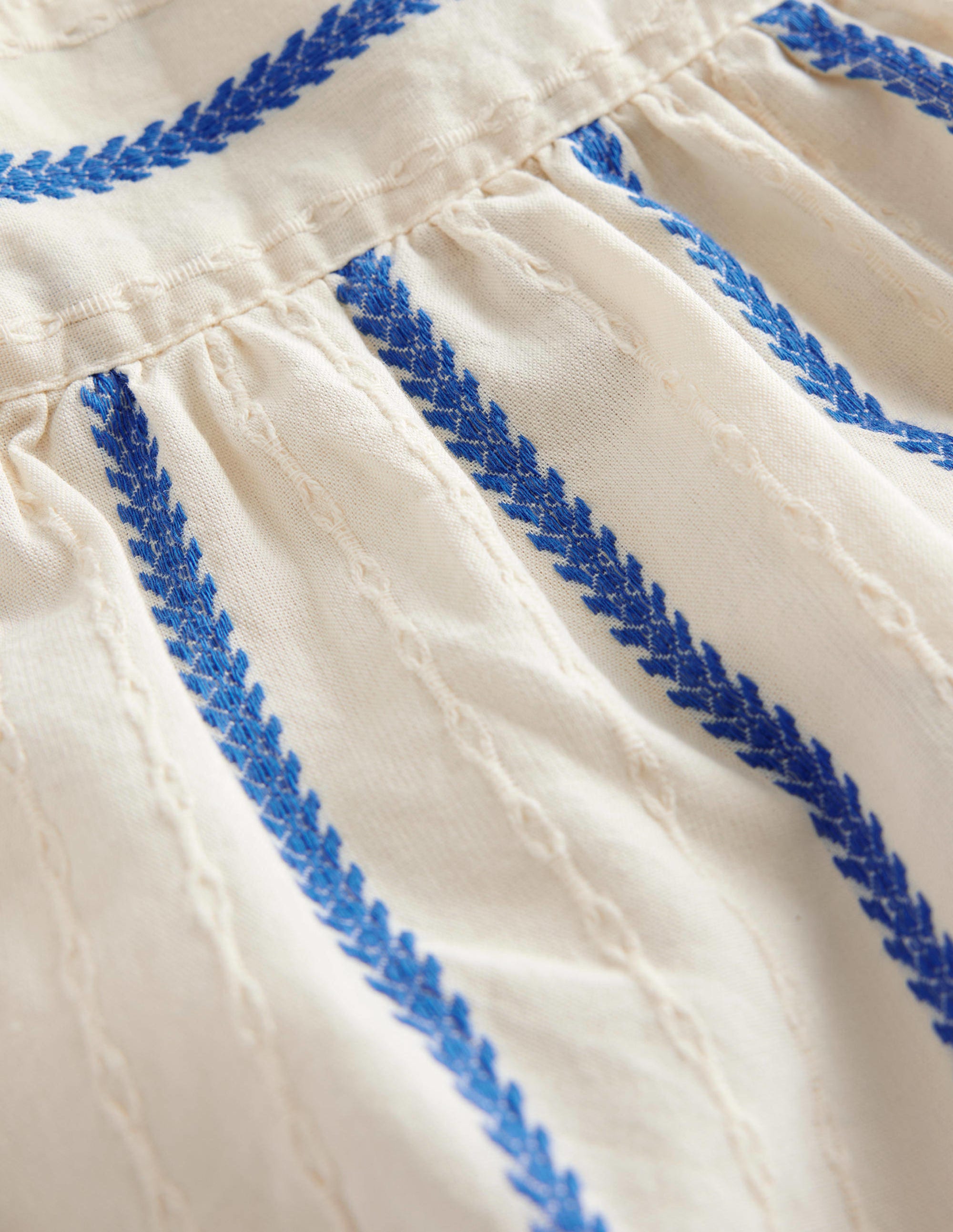 Textured Woven Top-Ivory - Image 3