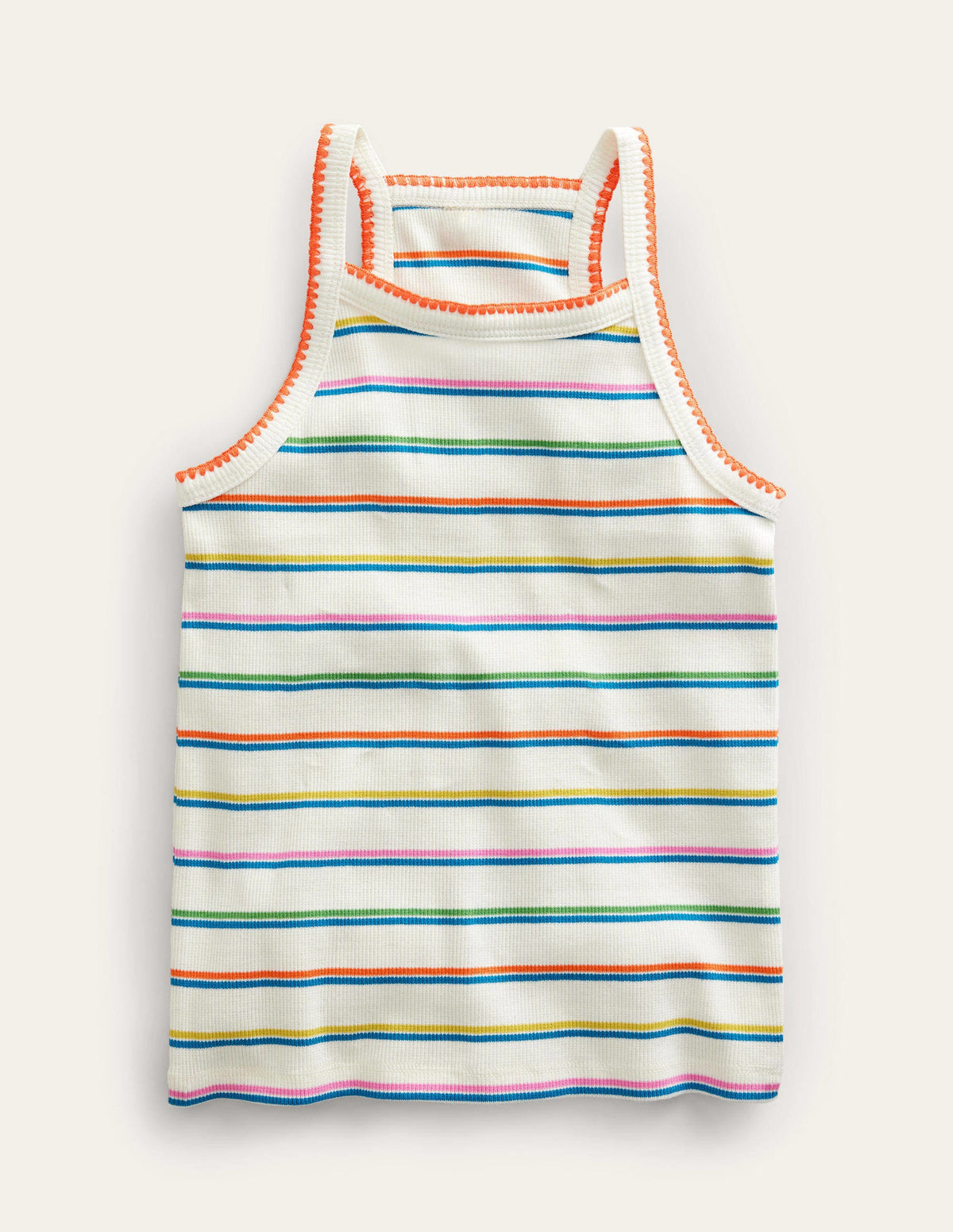 Cut Away Tank-Bright Petal Pink/Island Blue - Image 1