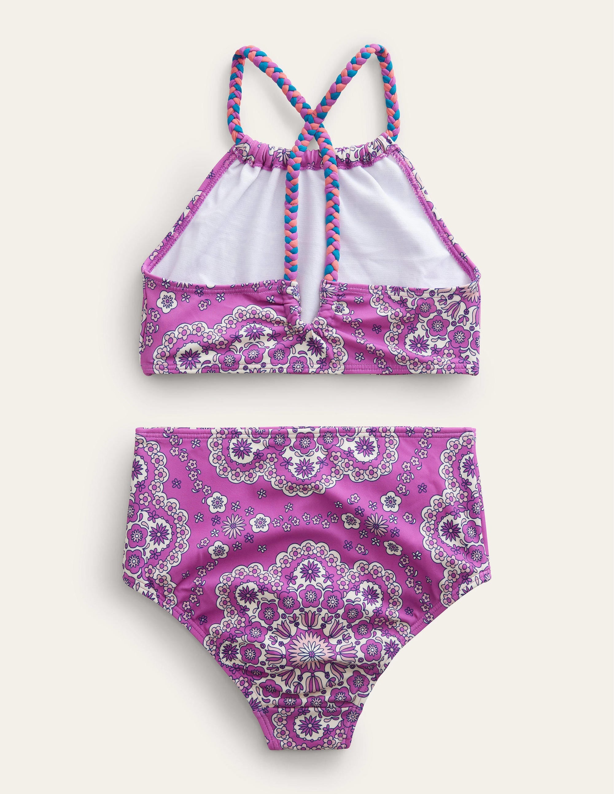 Loop Back Bikini-Radiant Orchid Dizzy Daisy - Image 2