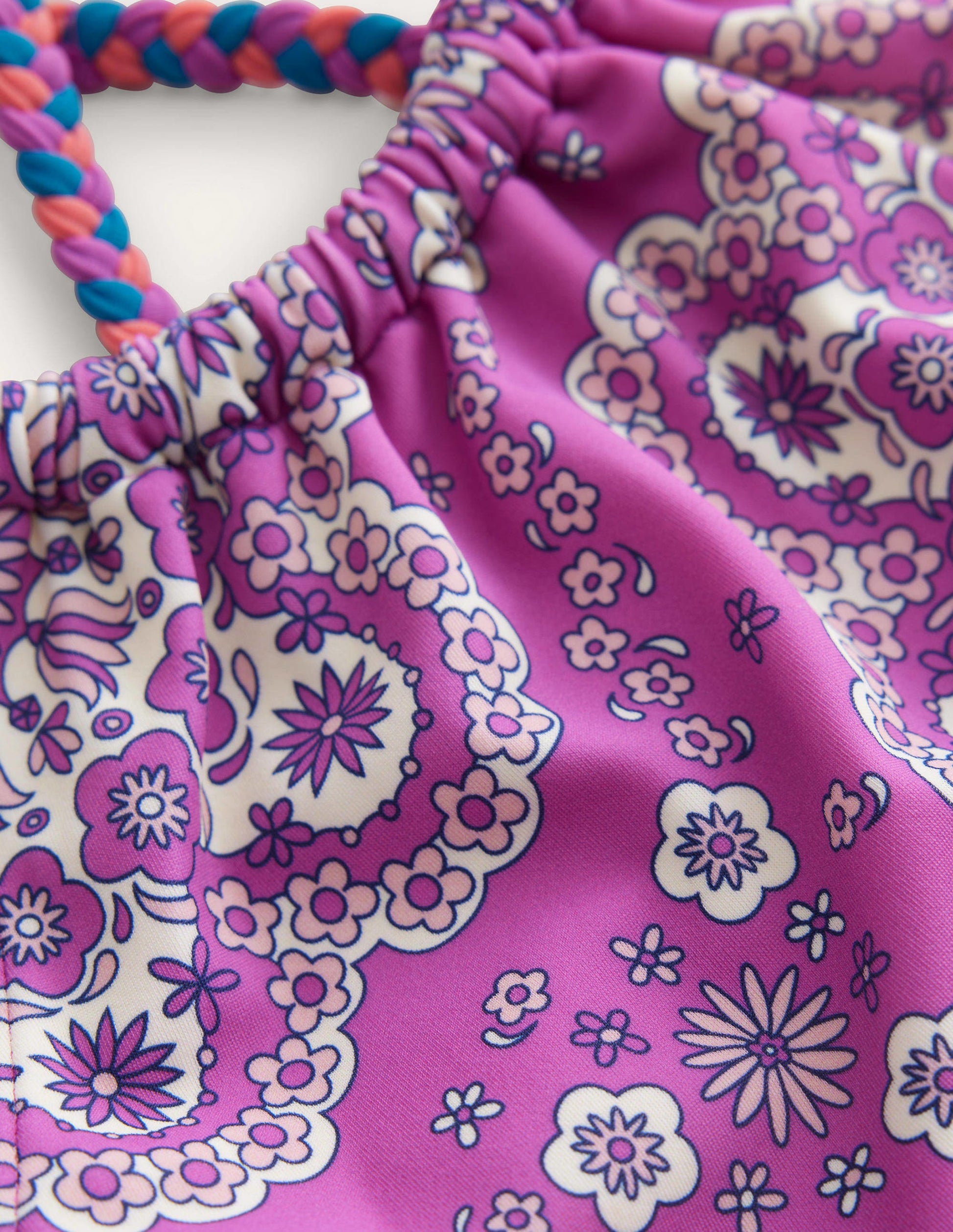 Loop Back Bikini-Radiant Orchid Dizzy Daisy-3
