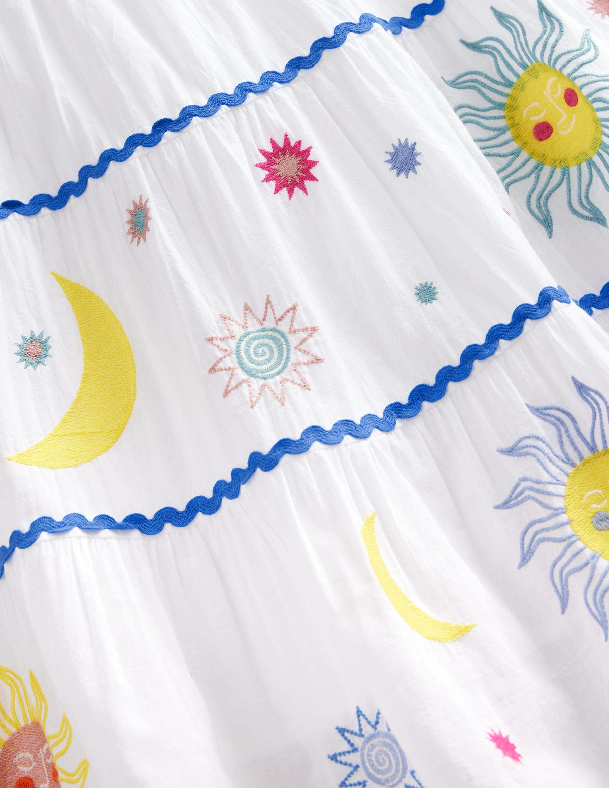 Celestial Appliqué Skirt-White - Image 3
