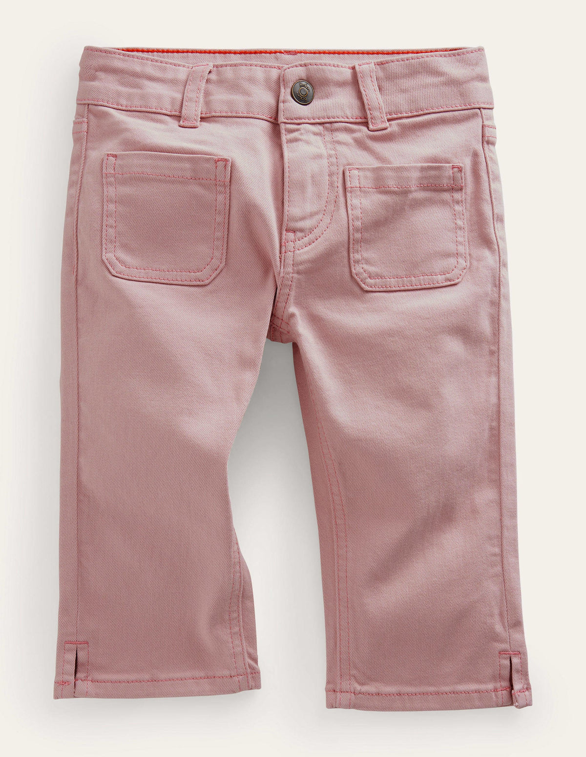 Cropped Woven Pants-Boto Pink - Image 1