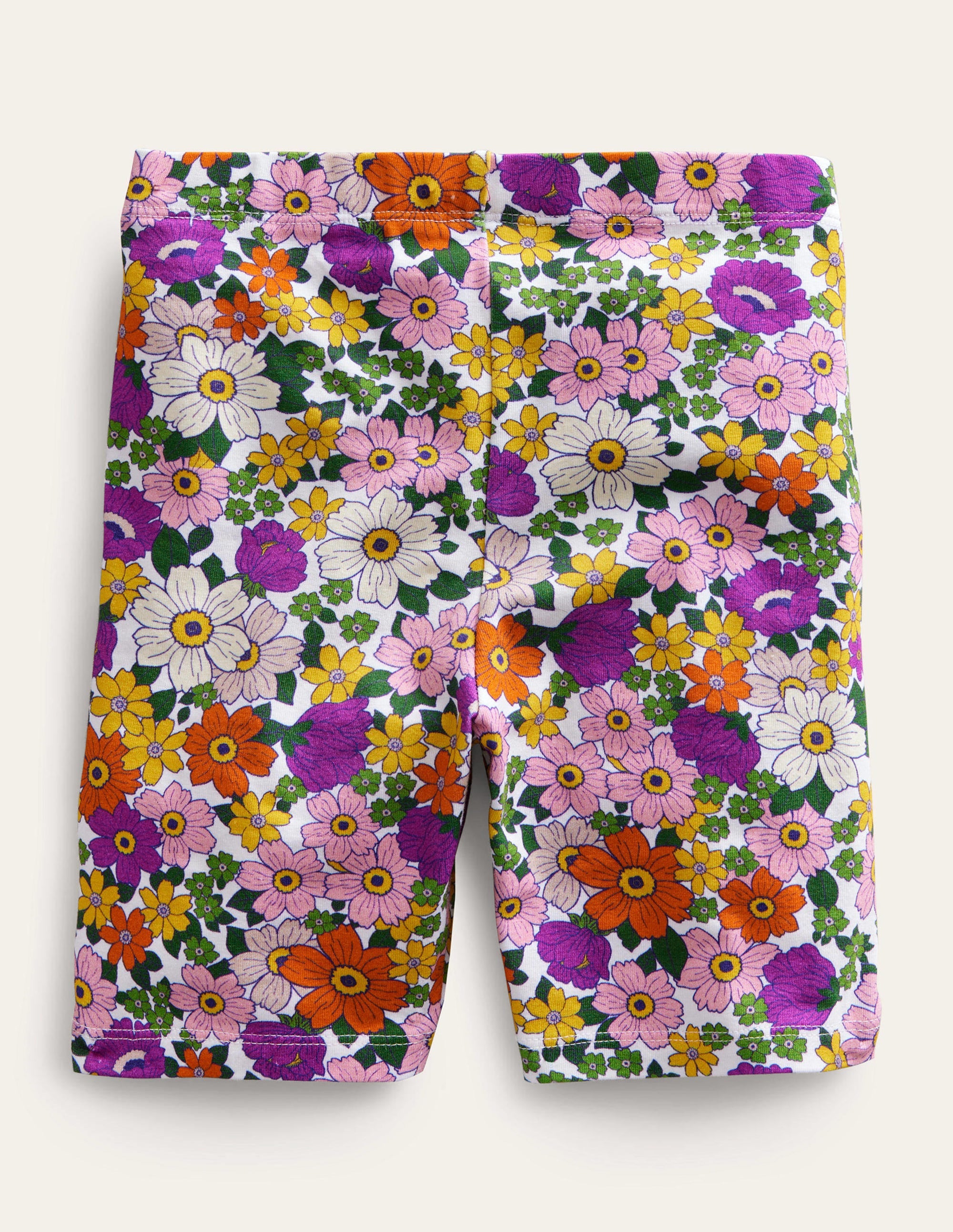 Biker Shorts-Radiant Orchid Purple Floral - Image 2