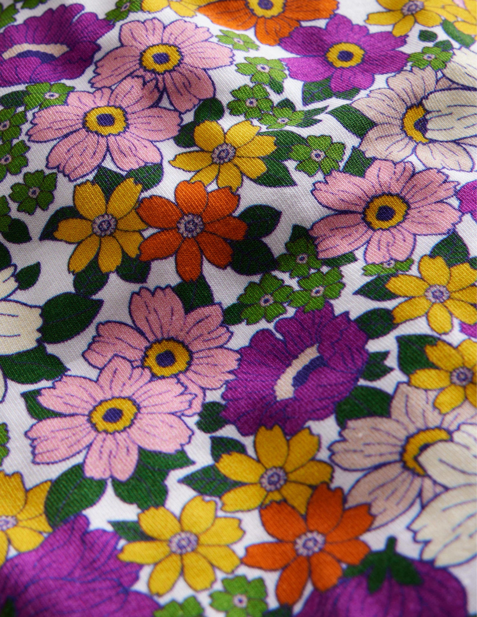 Biker Shorts-Radiant Orchid Purple Floral-3
