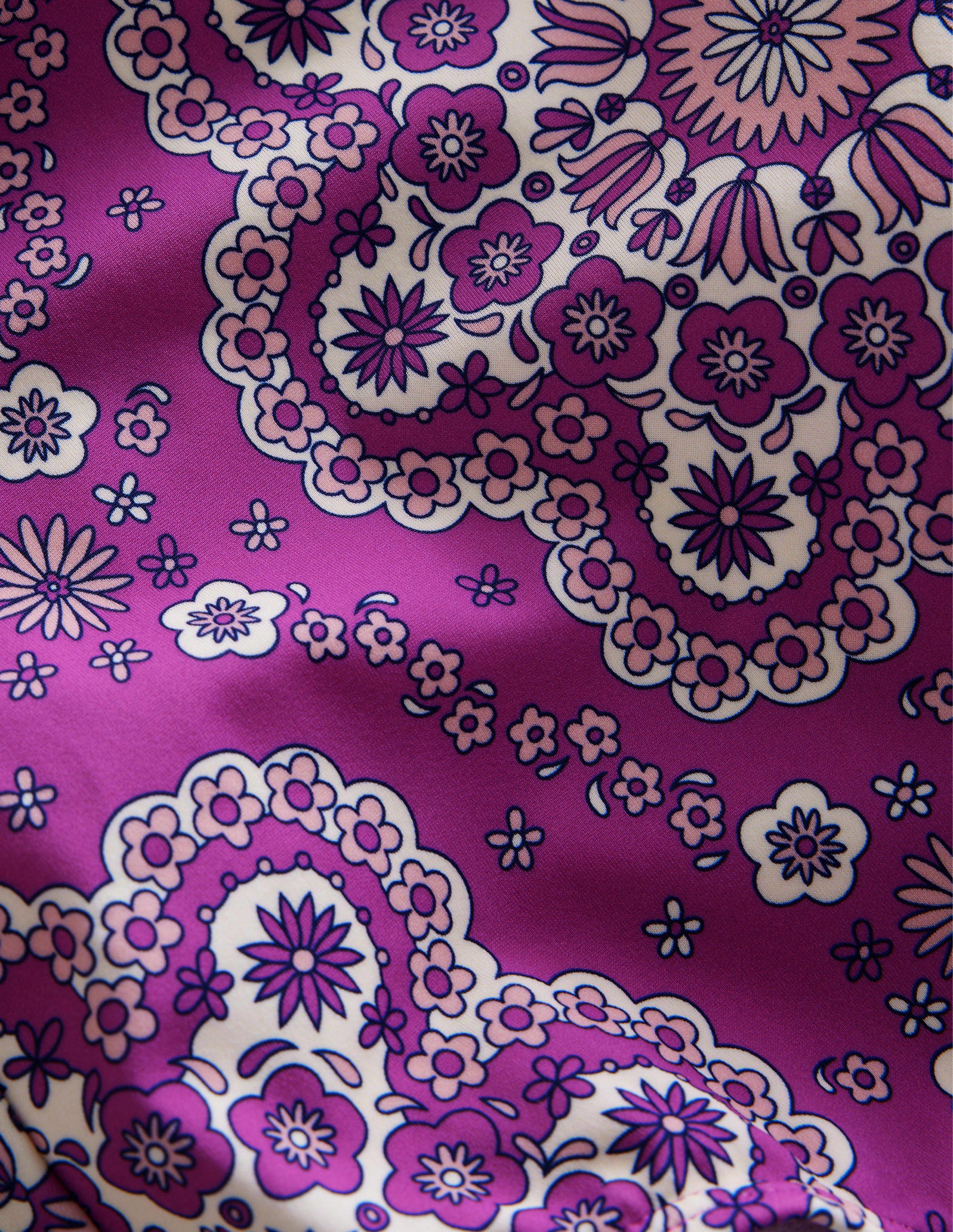 Braided Loop Back Swimsuit-Radiant Orchid Dizzy Daisy - Image 3