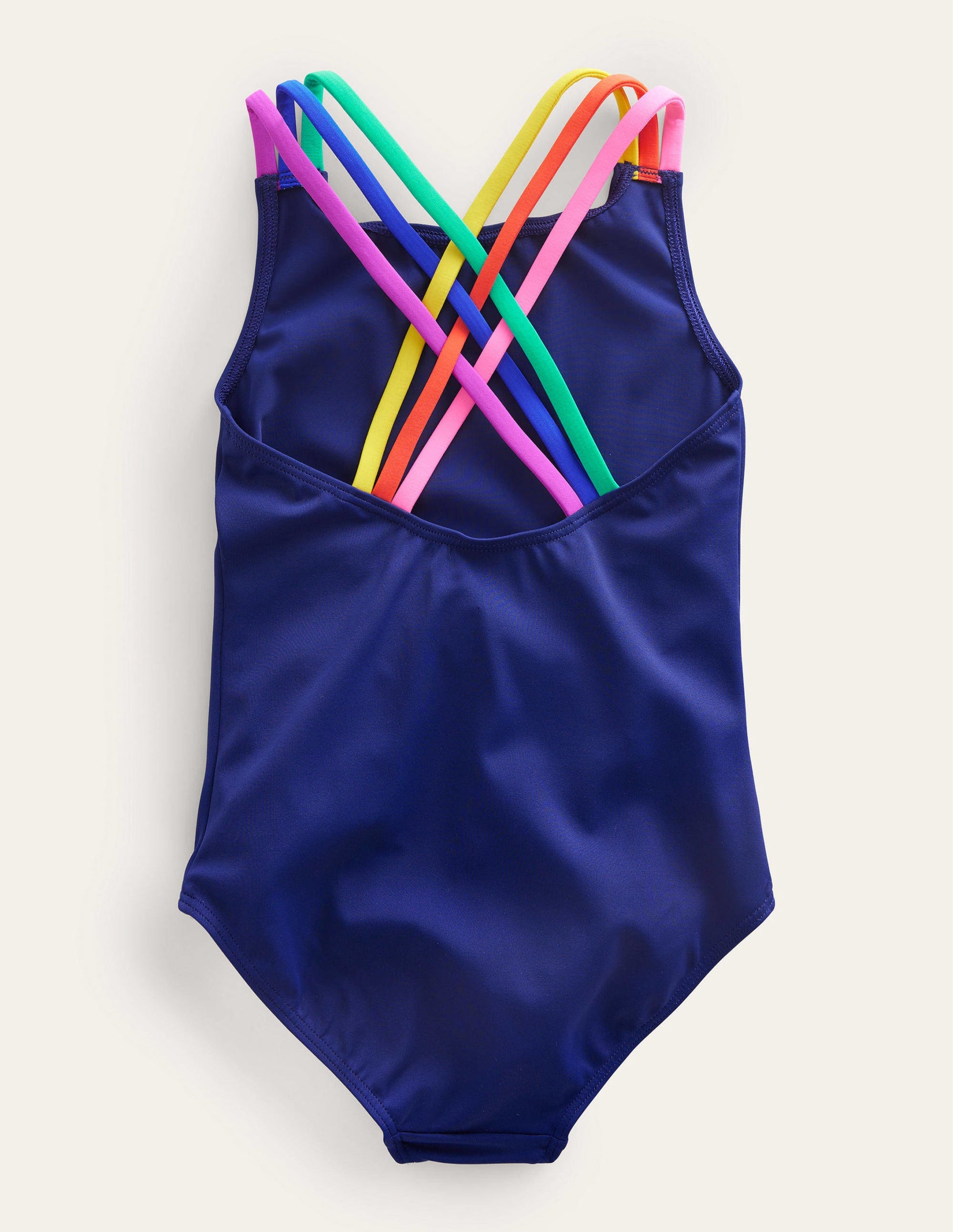 Rainbow Cross-Back Swimsuit-Harmony Blue-2