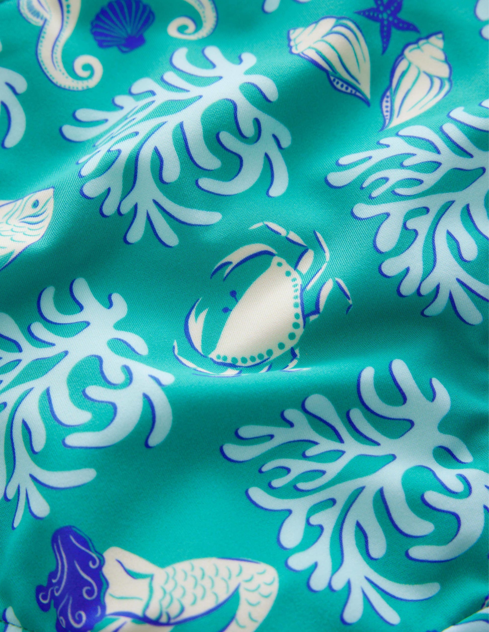 Puff Sleeve Bikini-Tropical Spring Lagoon-3
