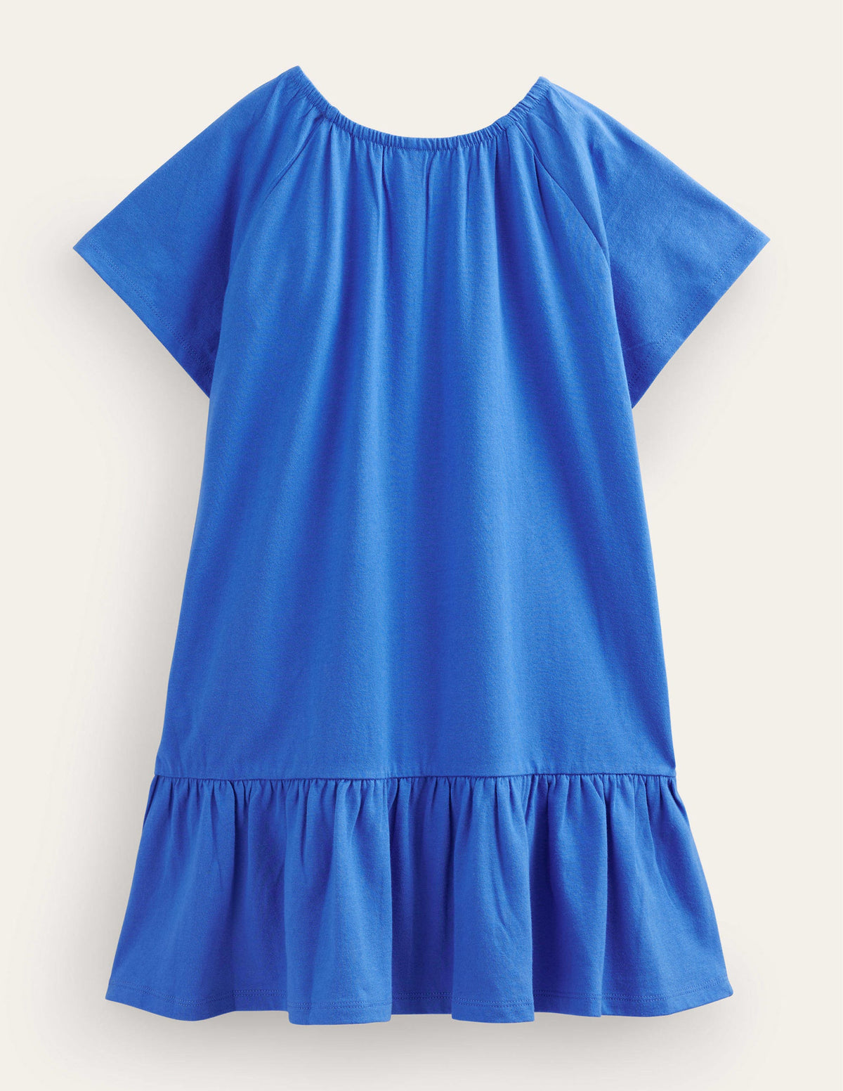 Relaxed Waist Jersey Dress-Cabana Blue-2